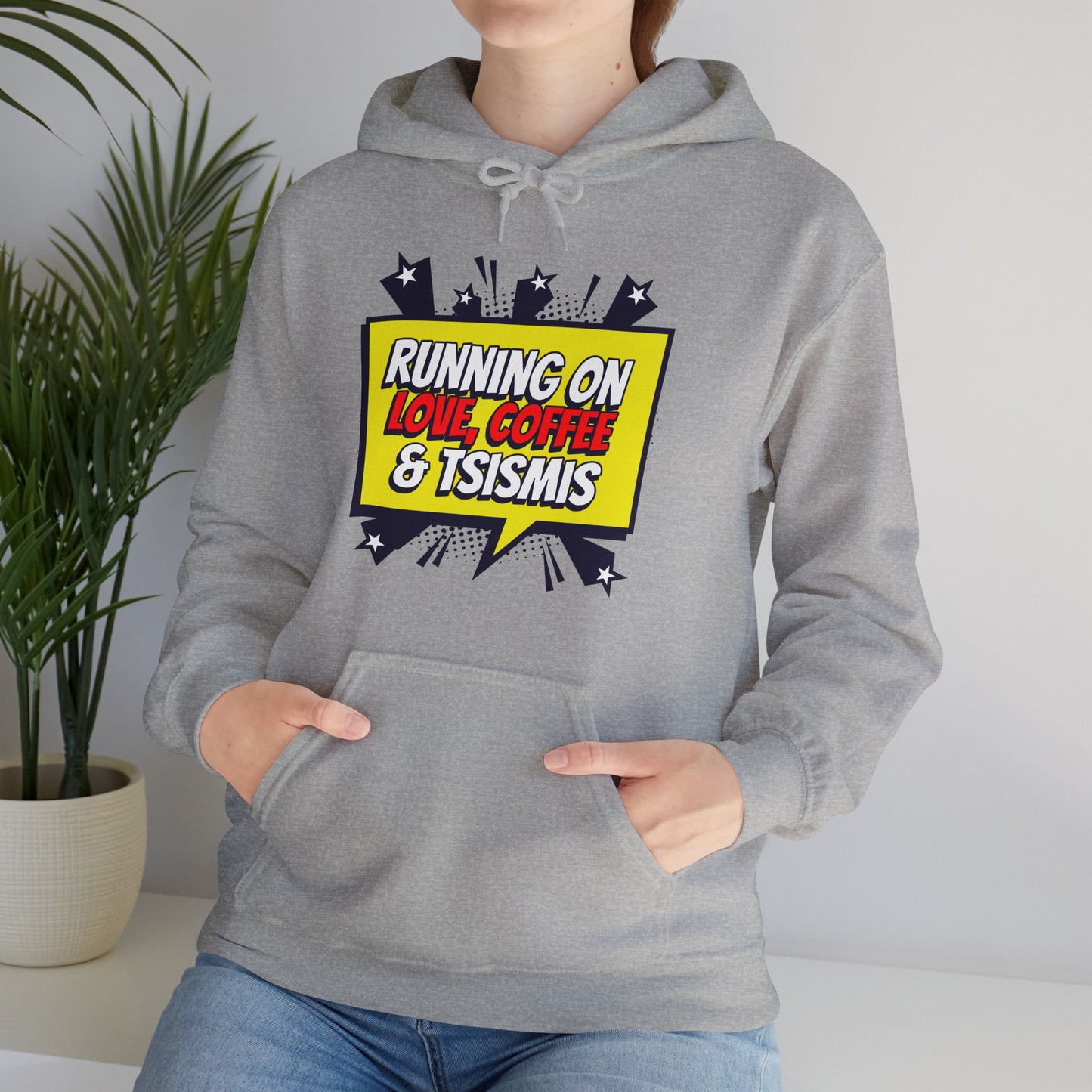 Running on Love, Coffee & Tsismis Hoodie