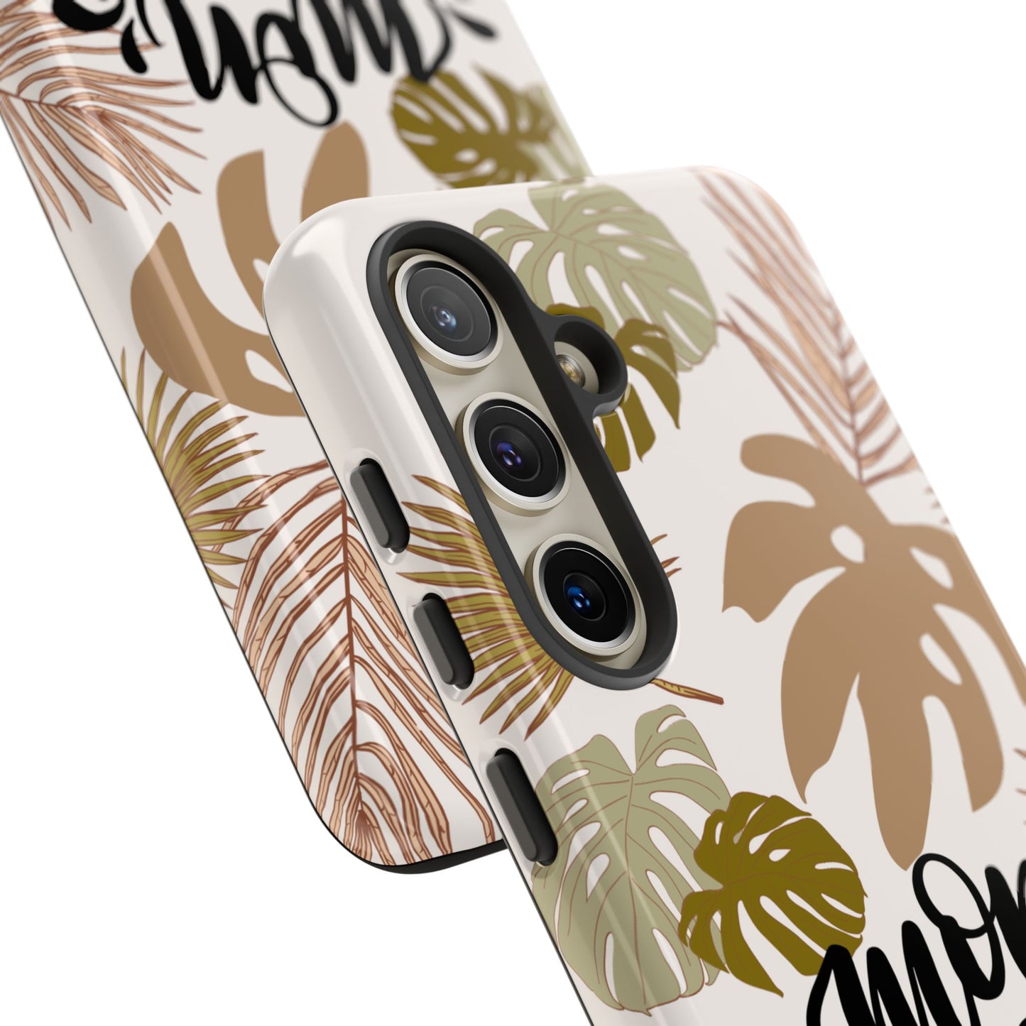 'Mon Amour' Stylish Tropical Phone Case Design