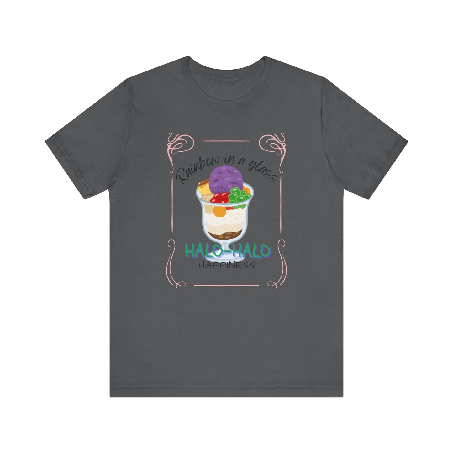 Rainbow in a Glass, Halo-Halo Happiness Women's Premium Soft Tee
