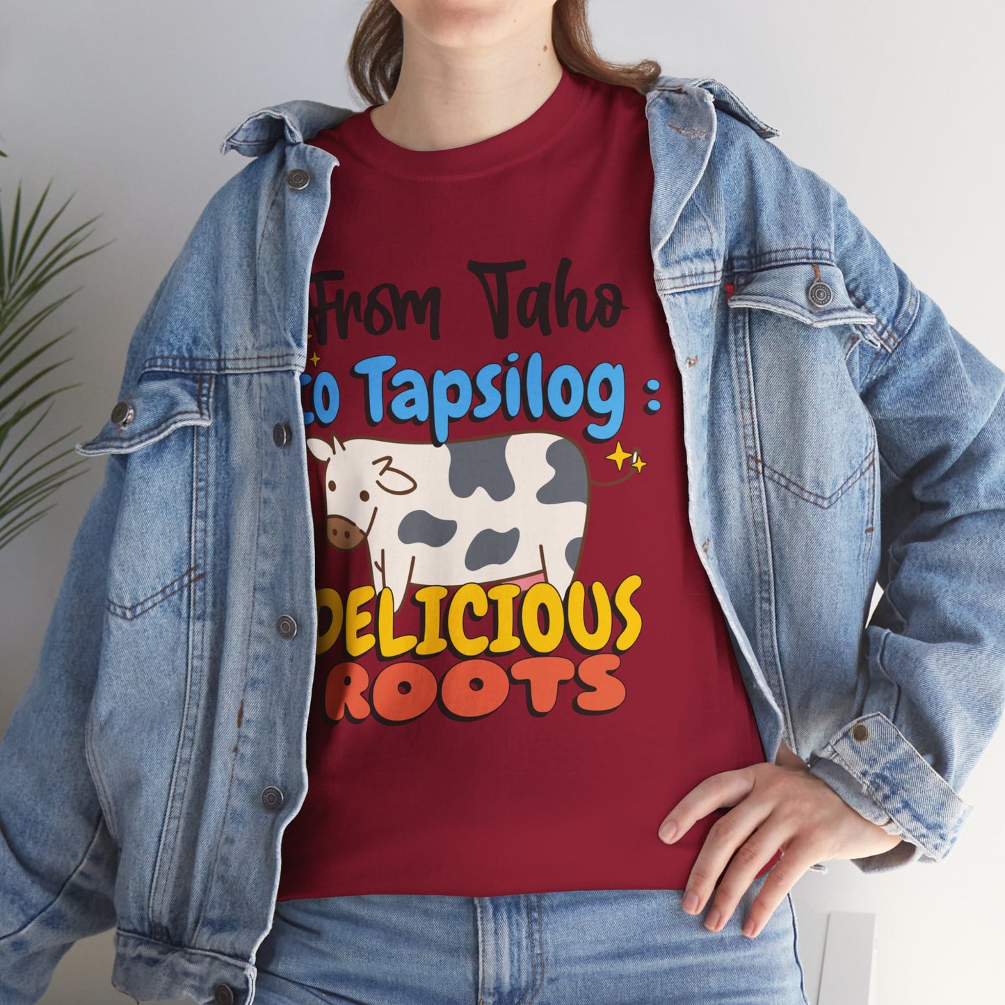 From Taho to Tapsilog: Delicious Roots Men's Cotton Tee