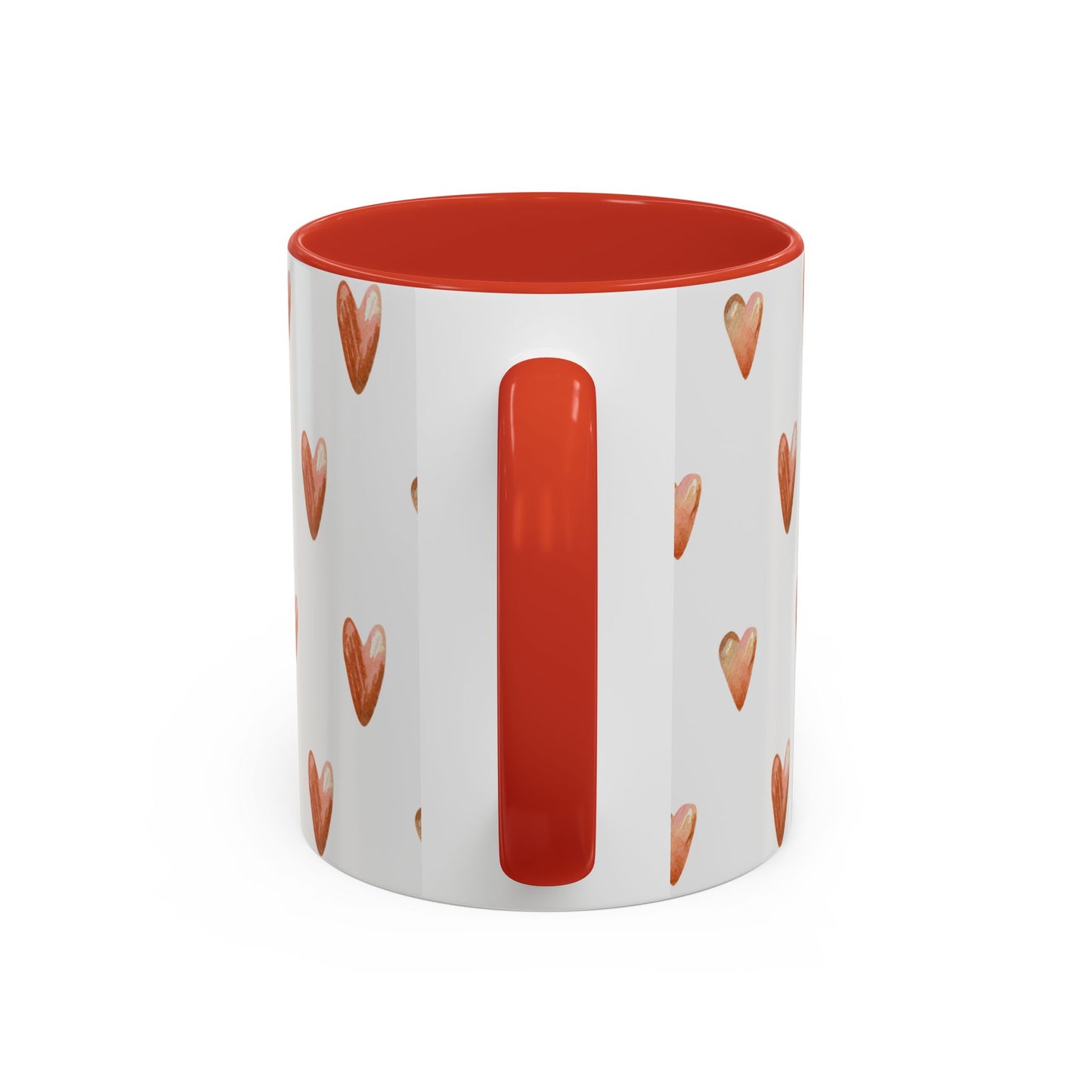 Small Sips, Big Wins Mug - Heart Patterned Accent