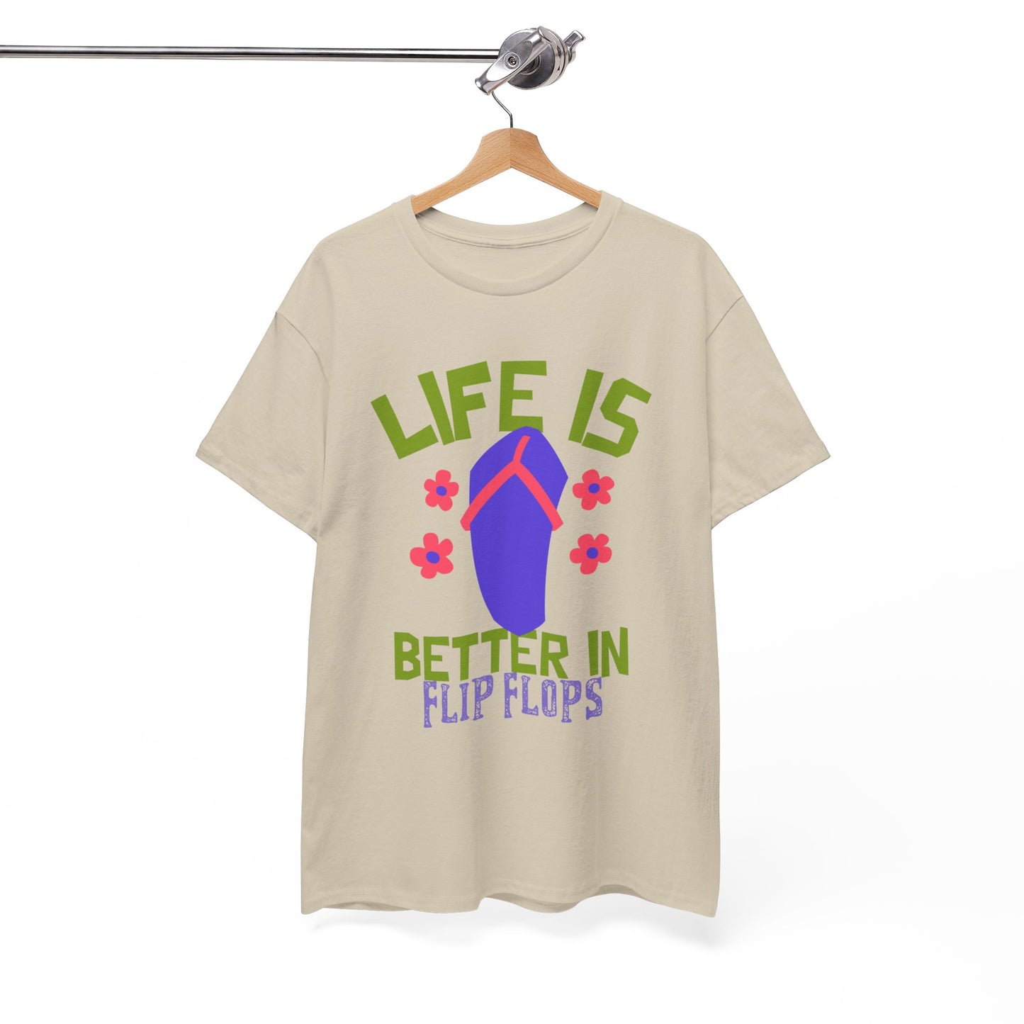 Life Is Better in Flip Flops Women 's Cotton Tee