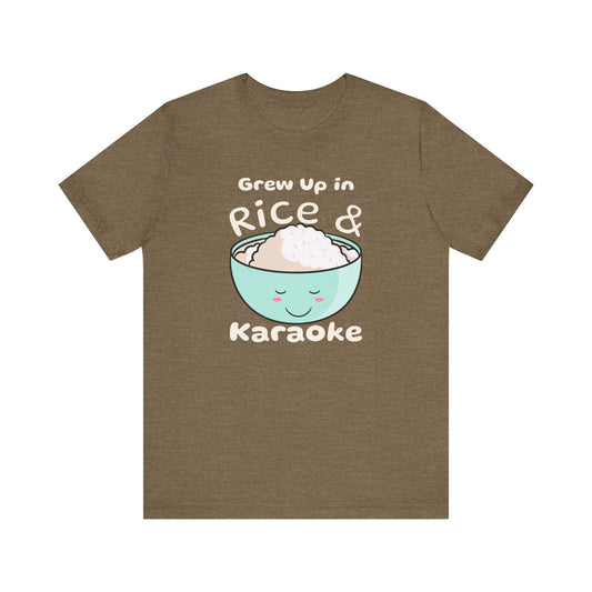 Grew Up in Rice and Karaoke Premium Soft Men's Tee