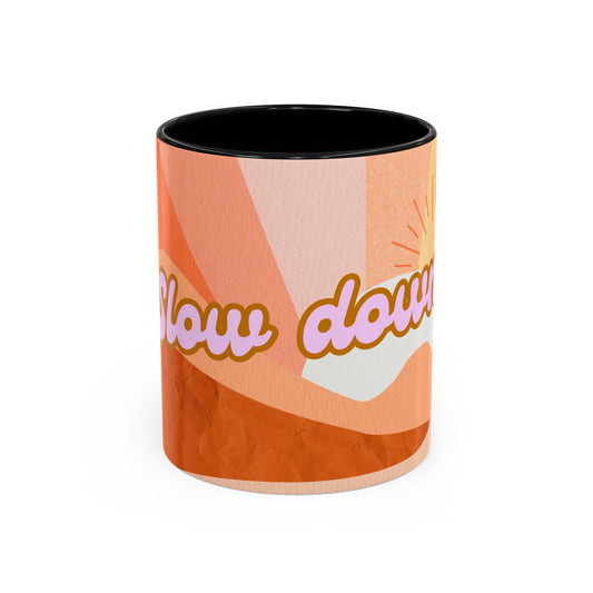 Bohemian 'Slow Down' Coffee Mug