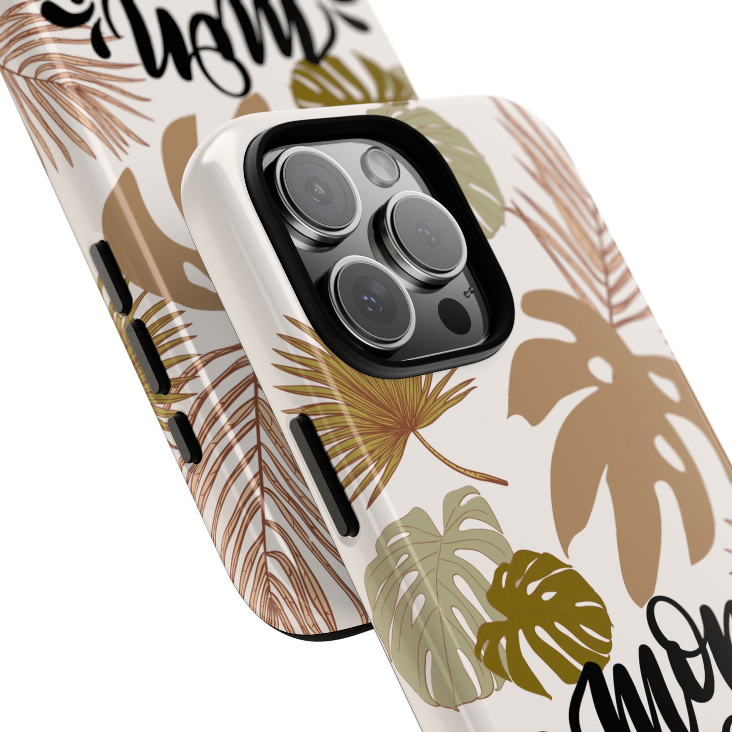 'Mon Amour' Stylish Tropical Phone Case Design