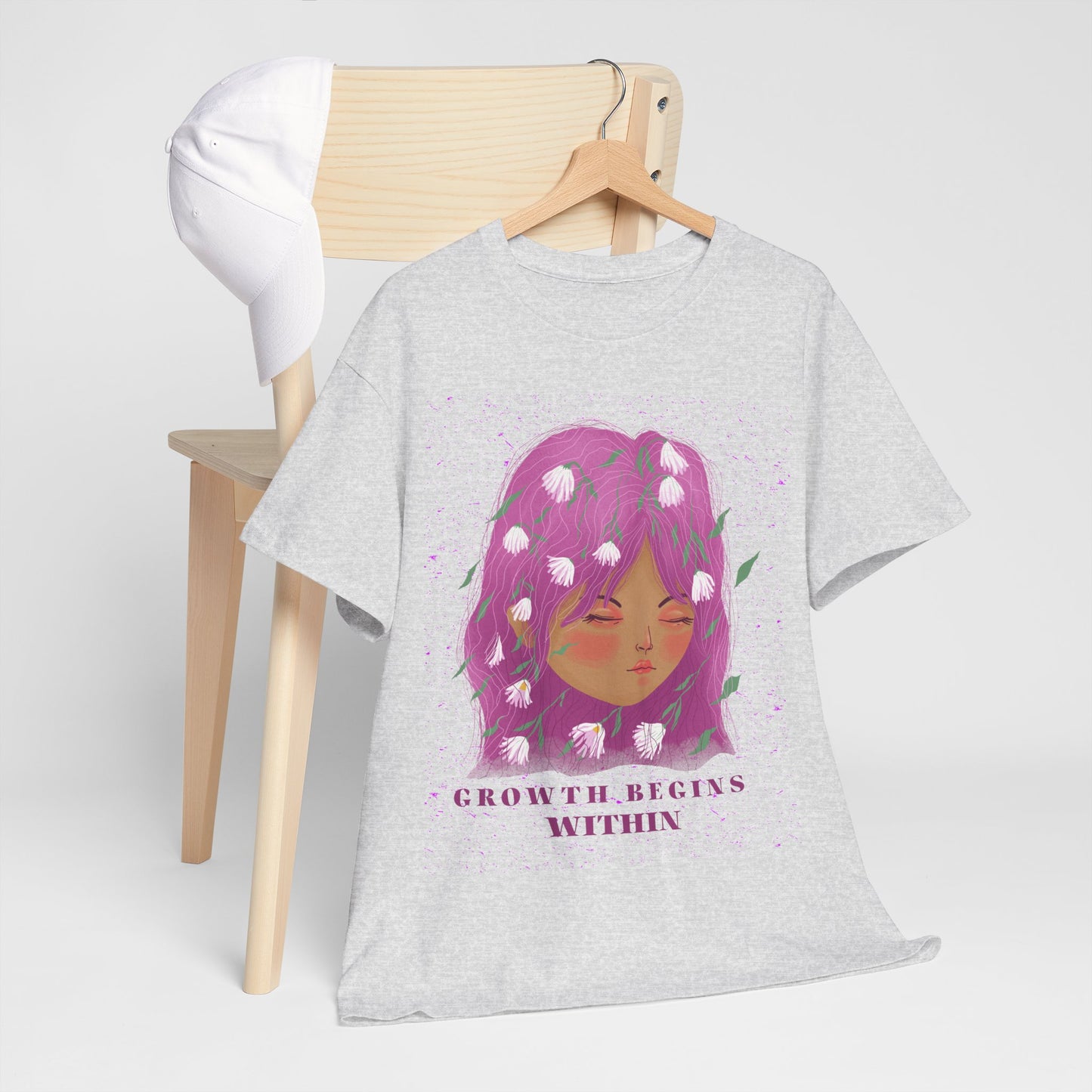 Growth Begins Within Cotton Tee