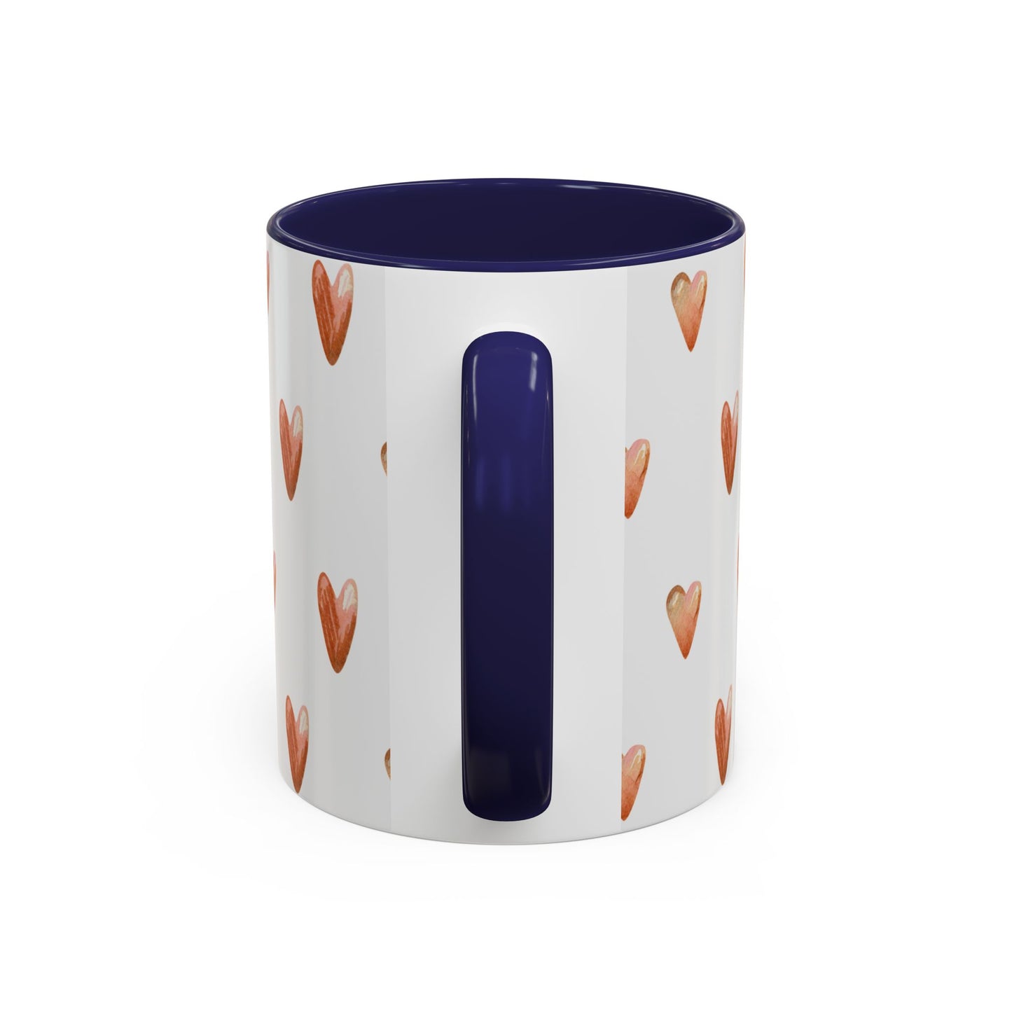 Small Sips, Big Wins Mug - Heart Patterned Accent