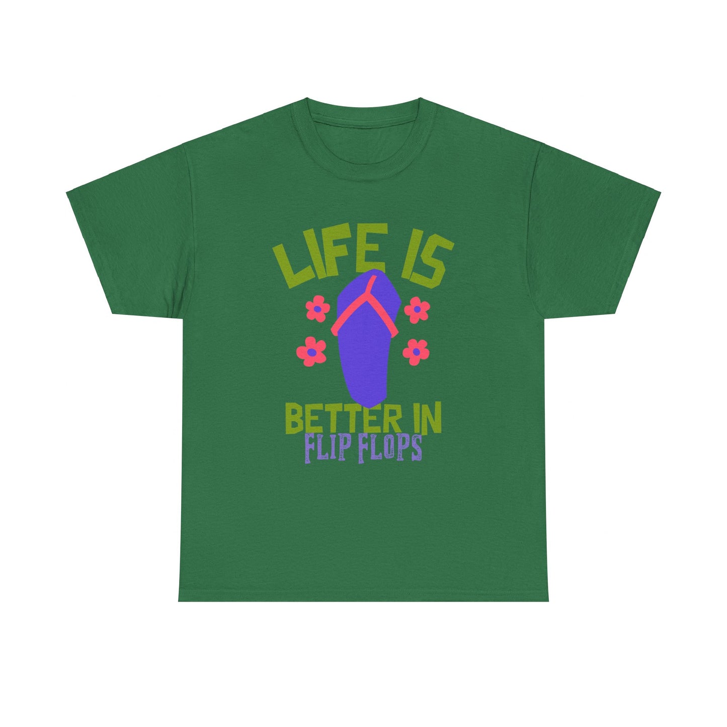 Life Is Better in Flip Flops Women 's Cotton Tee