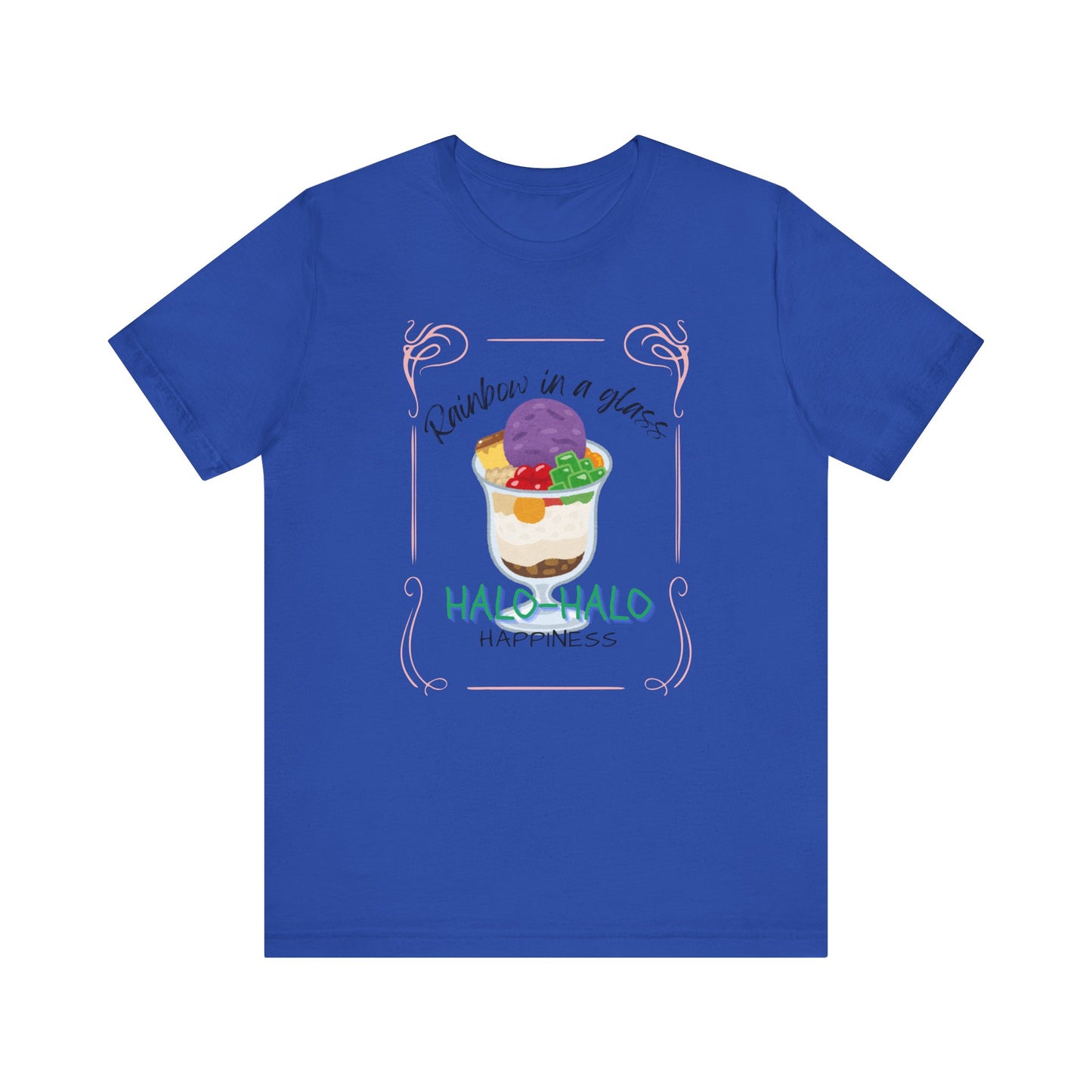 Rainbow in a Glass, Halo-Halo Happiness Women's Premium Soft Tee