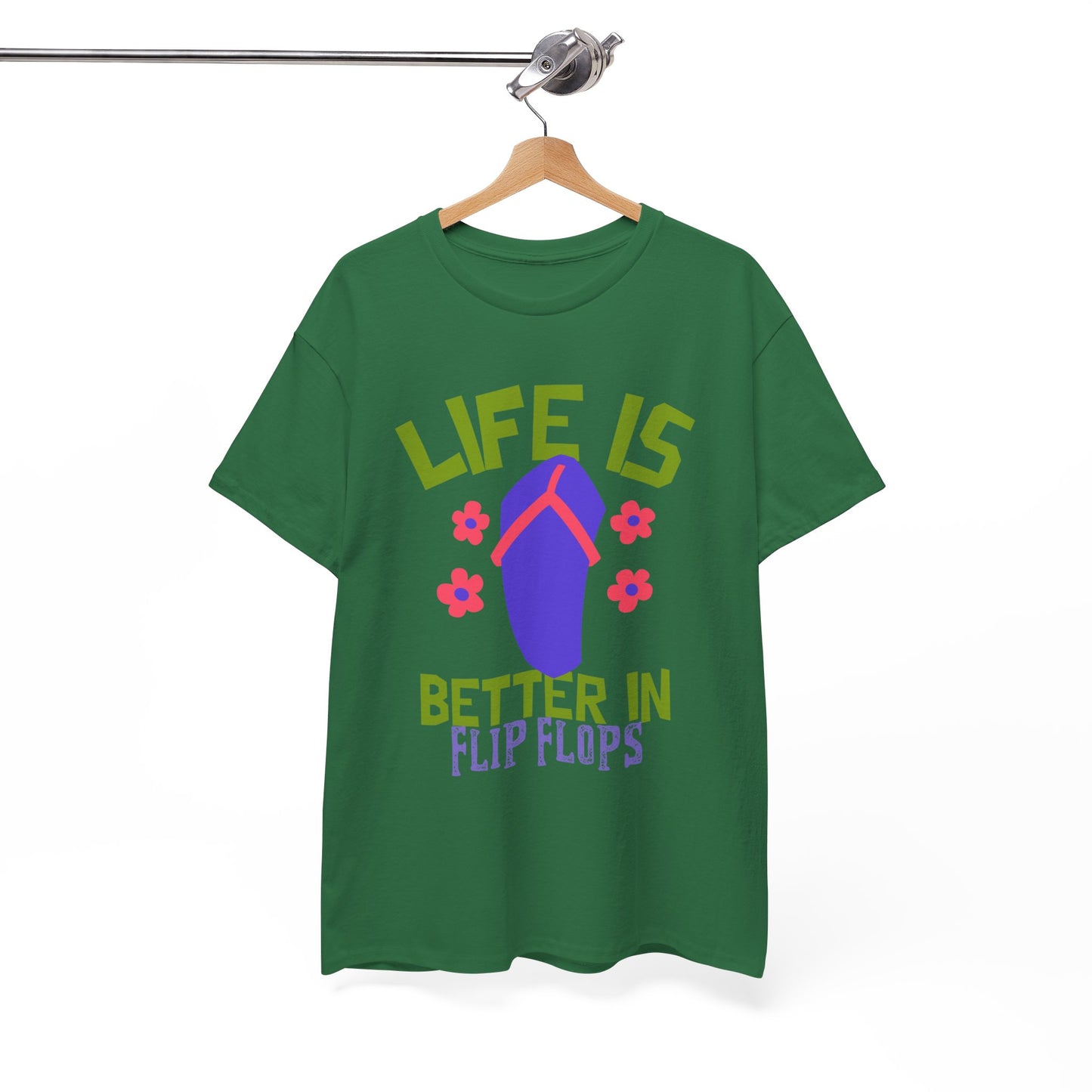 Life Is Better in Flip Flops Women 's Cotton Tee