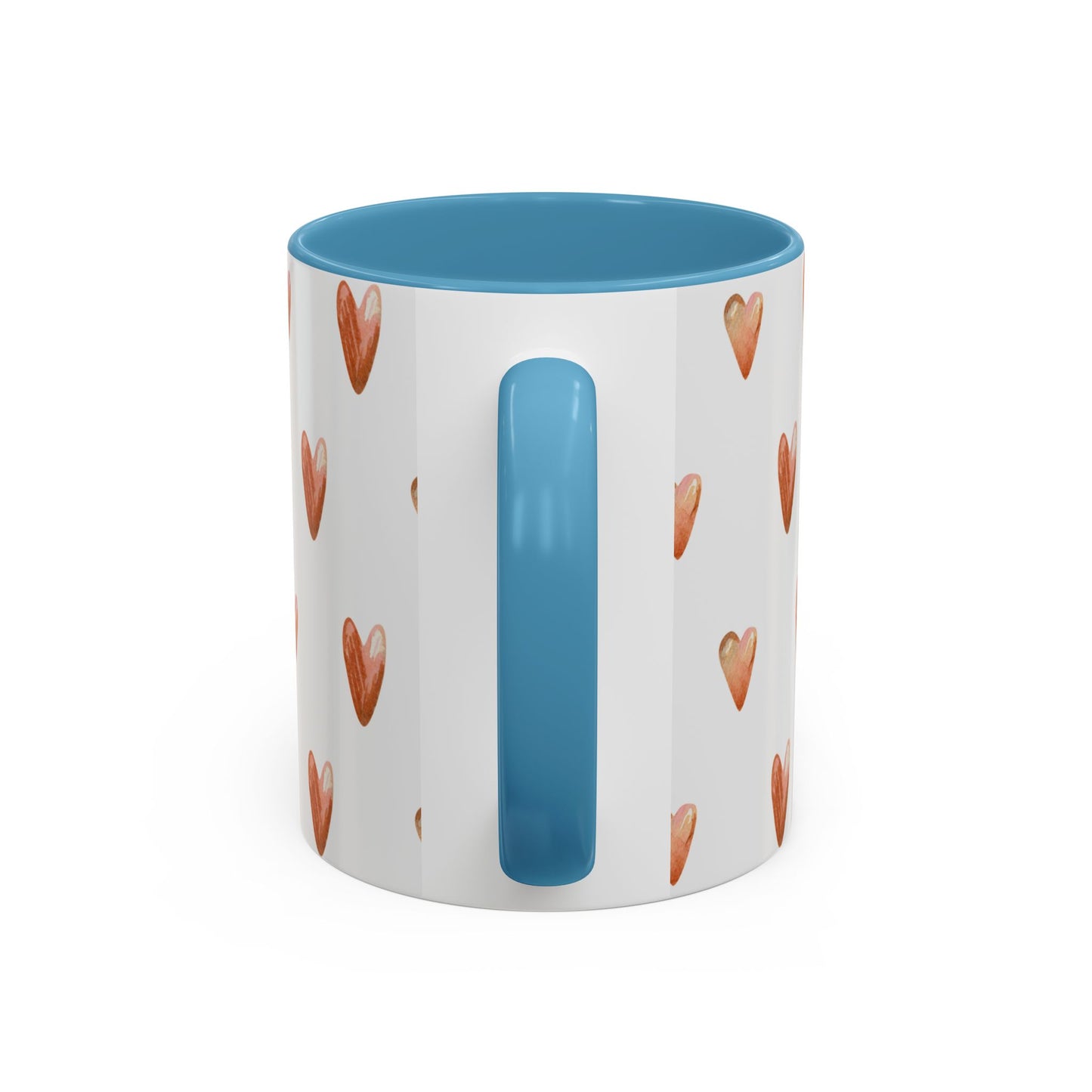 Small Sips, Big Wins Mug - Heart Patterned Accent
