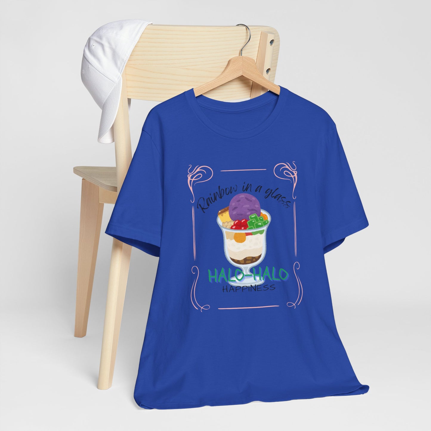 Rainbow in a Glass, Halo-Halo Happiness Women's Premium Soft Tee