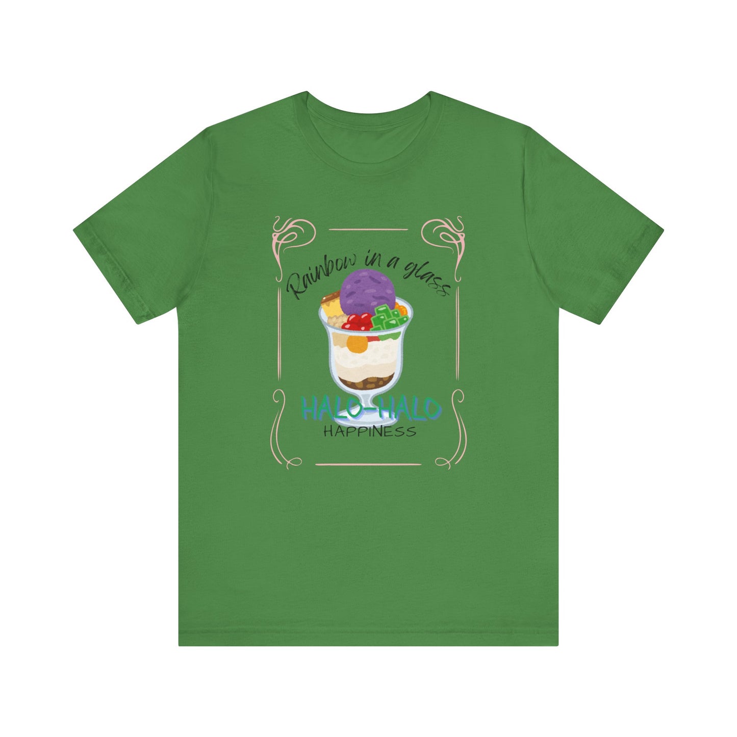 Rainbow in a Glass, Halo-Halo Happiness Women's Premium Soft Tee