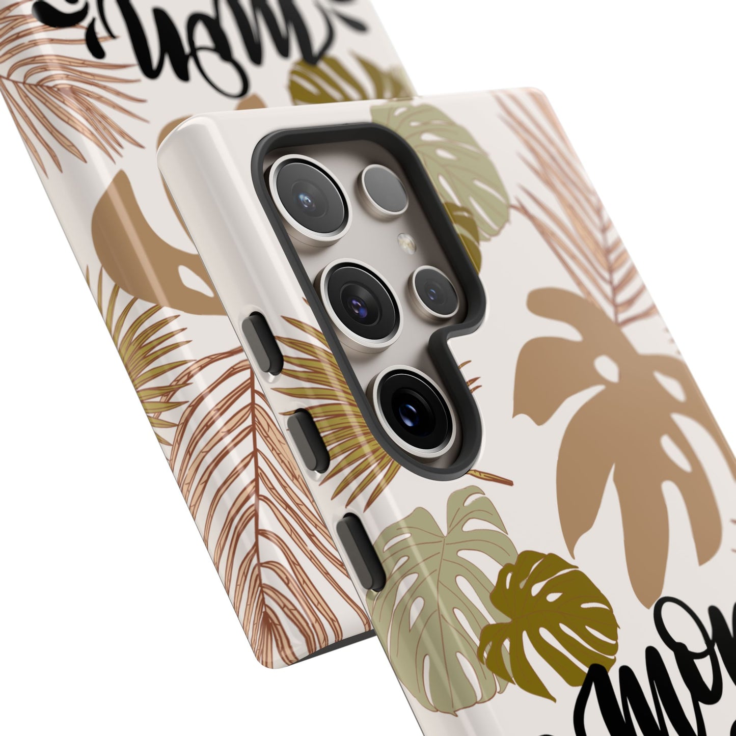 'Mon Amour' Stylish Tropical Phone Case Design