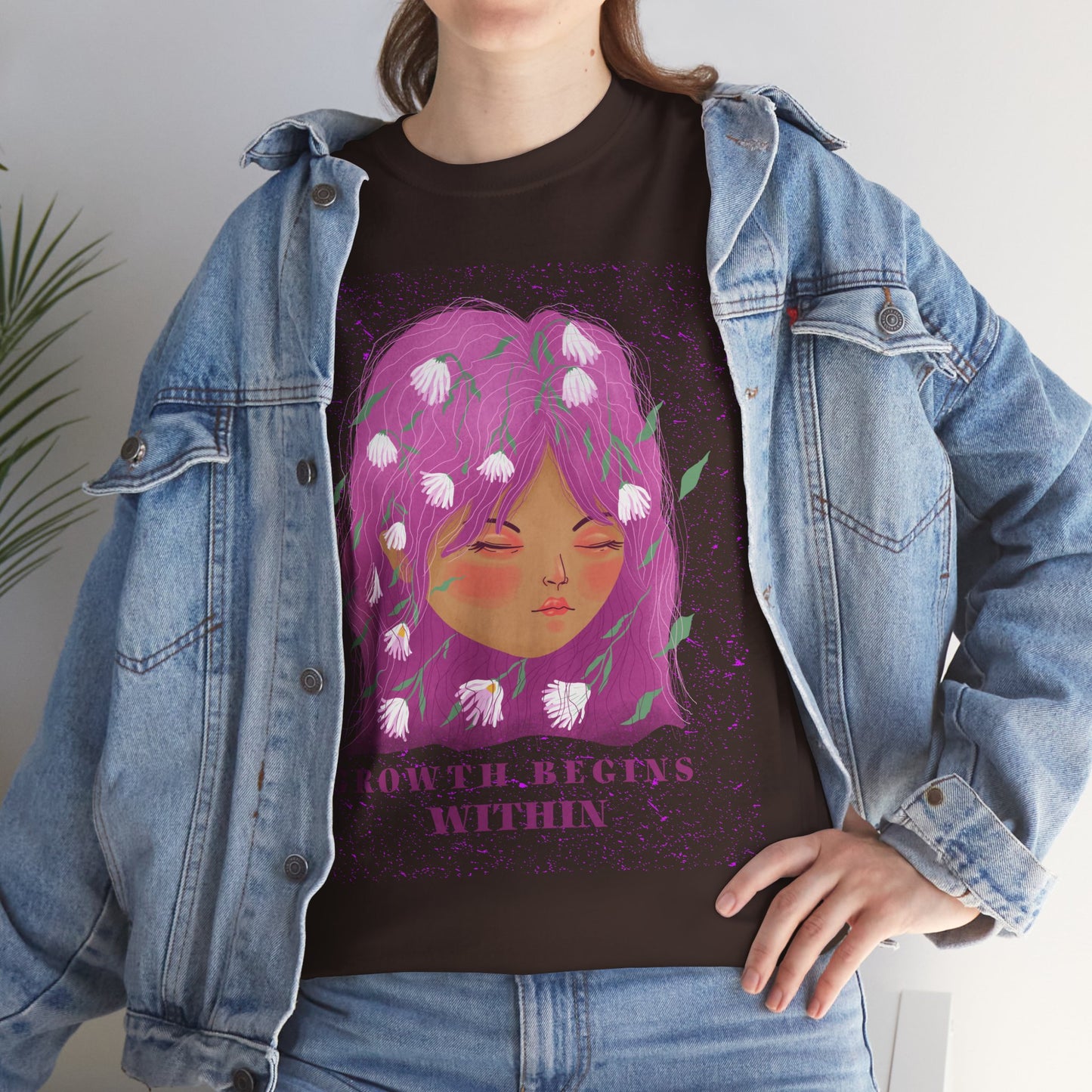 Growth Begins Within Cotton Tee