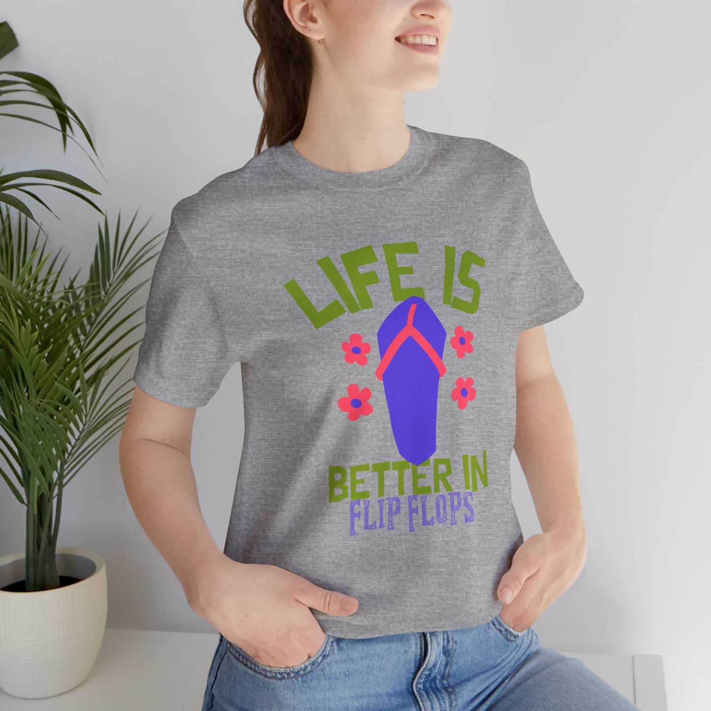 Life is Better in Flip Flops Premium Soft Women's Tee