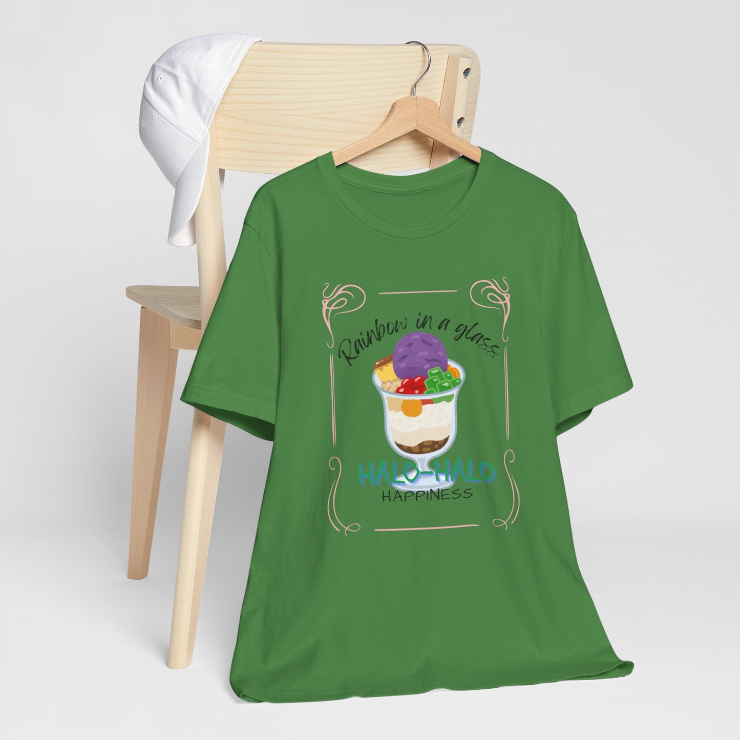 Rainbow in a Glass, Halo-Halo Happiness Women's Premium Soft Tee
