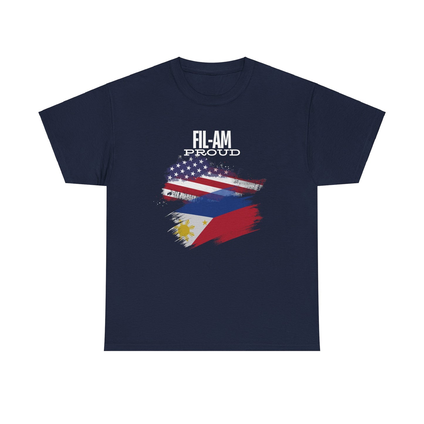 Fil-Am Proud (White Font) Cotton Tee