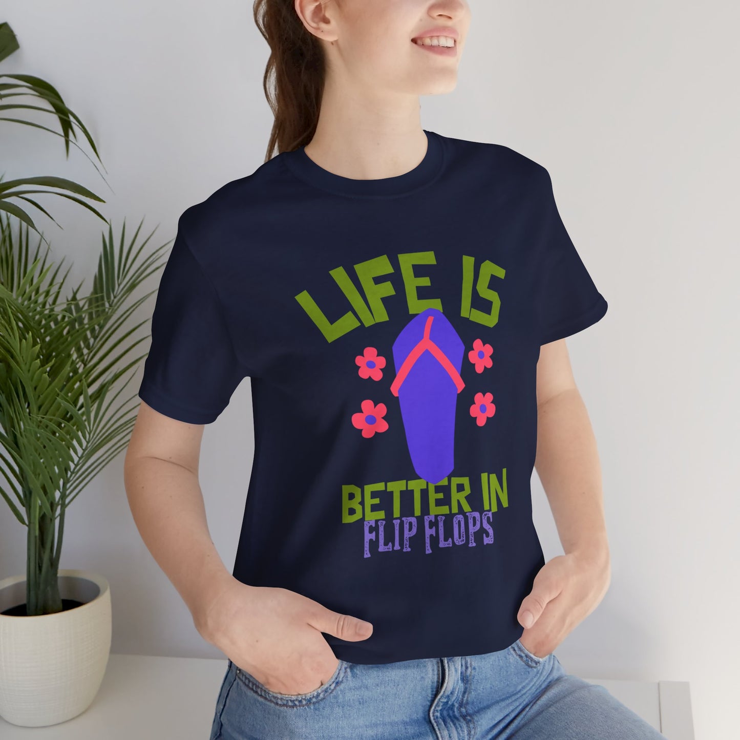 Life is Better in Flip Flops Premium Soft Women's Tee