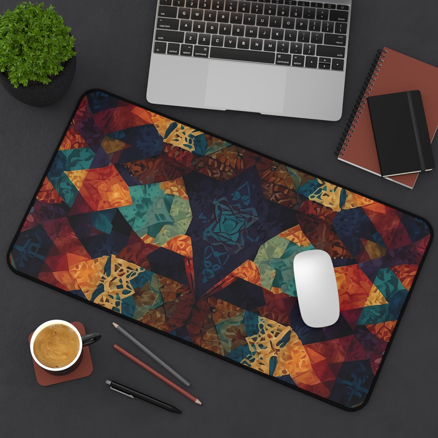 Batik Inspired Desk Mat