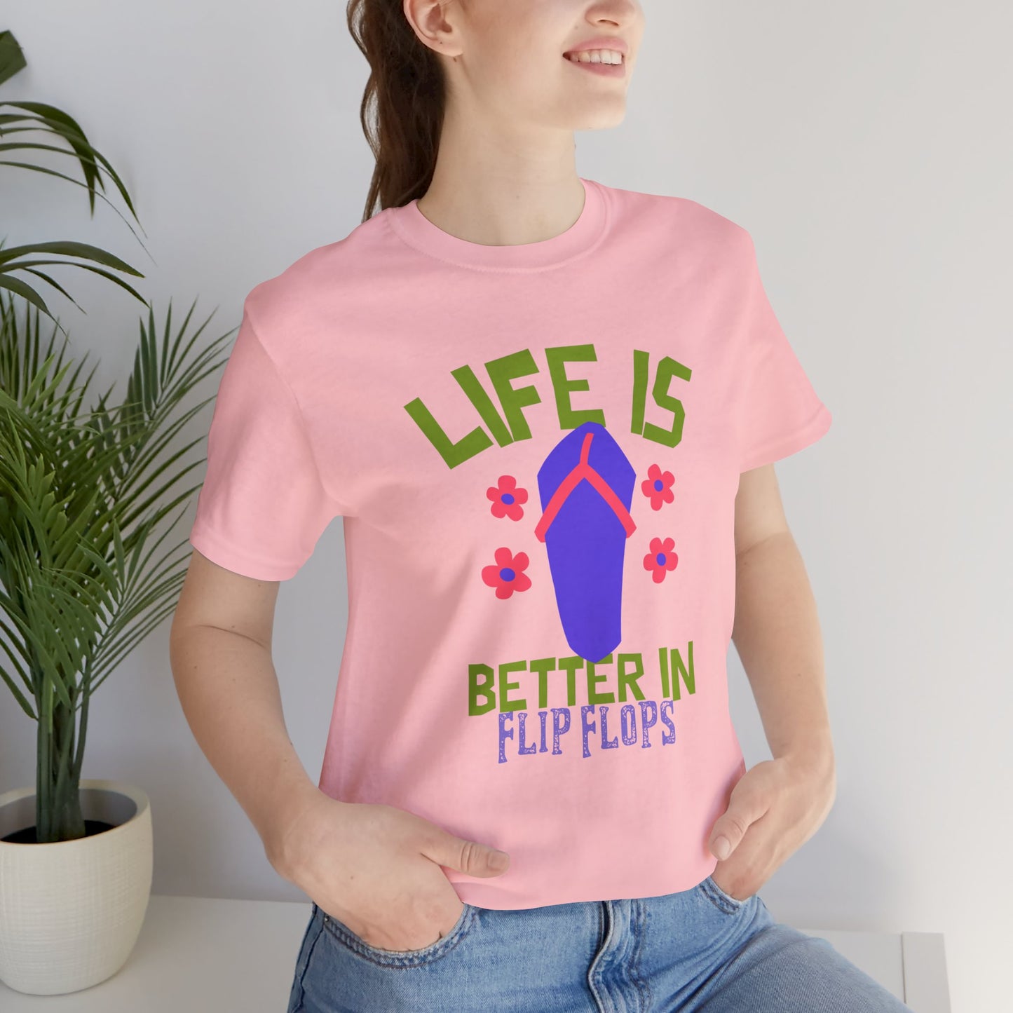 Life is Better in Flip Flops Premium Soft Women's Tee