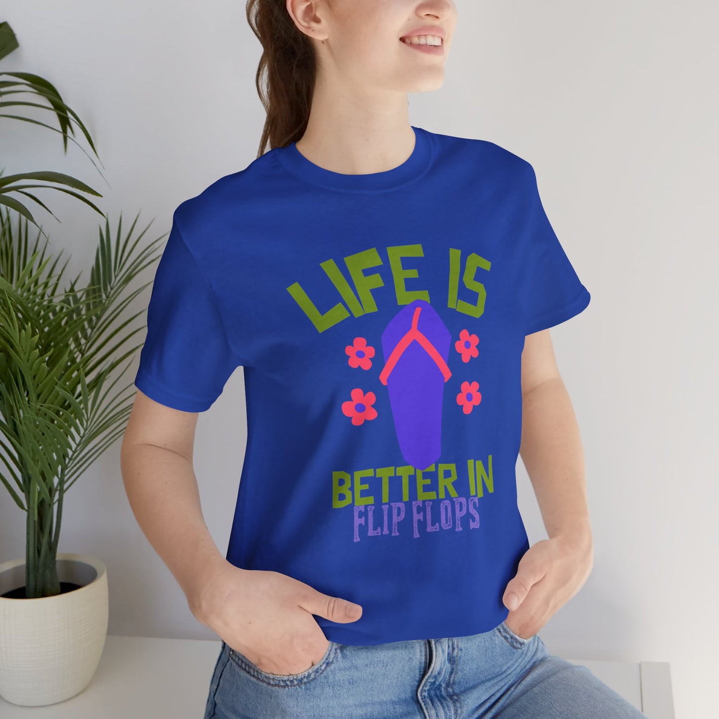 Life is Better in Flip Flops Premium Soft Women's Tee