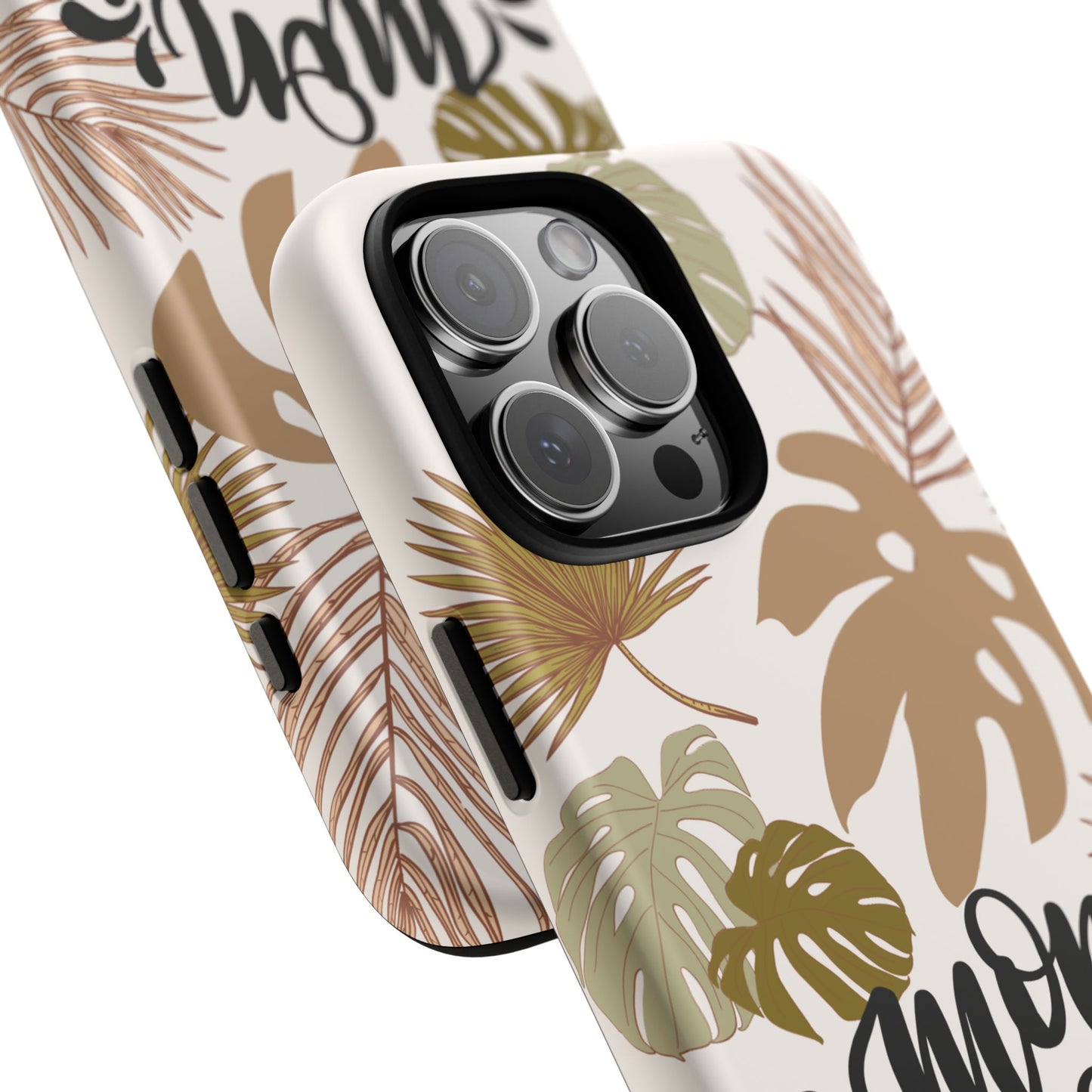 'Mon Amour' Stylish Tropical Phone Case Design