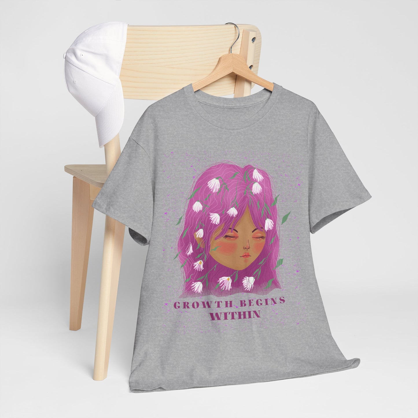 Growth Begins Within Cotton Tee