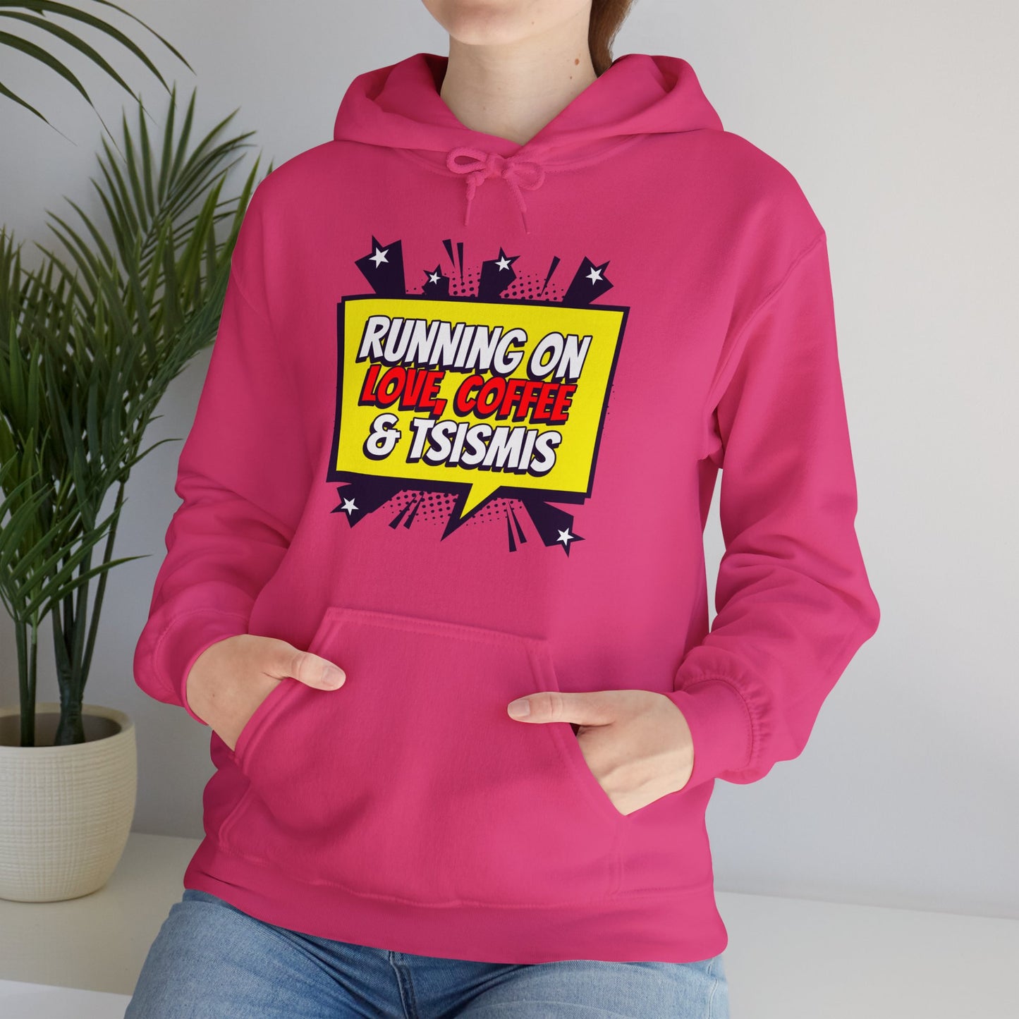 Running on Love, Coffee & Tsismis Hoodie