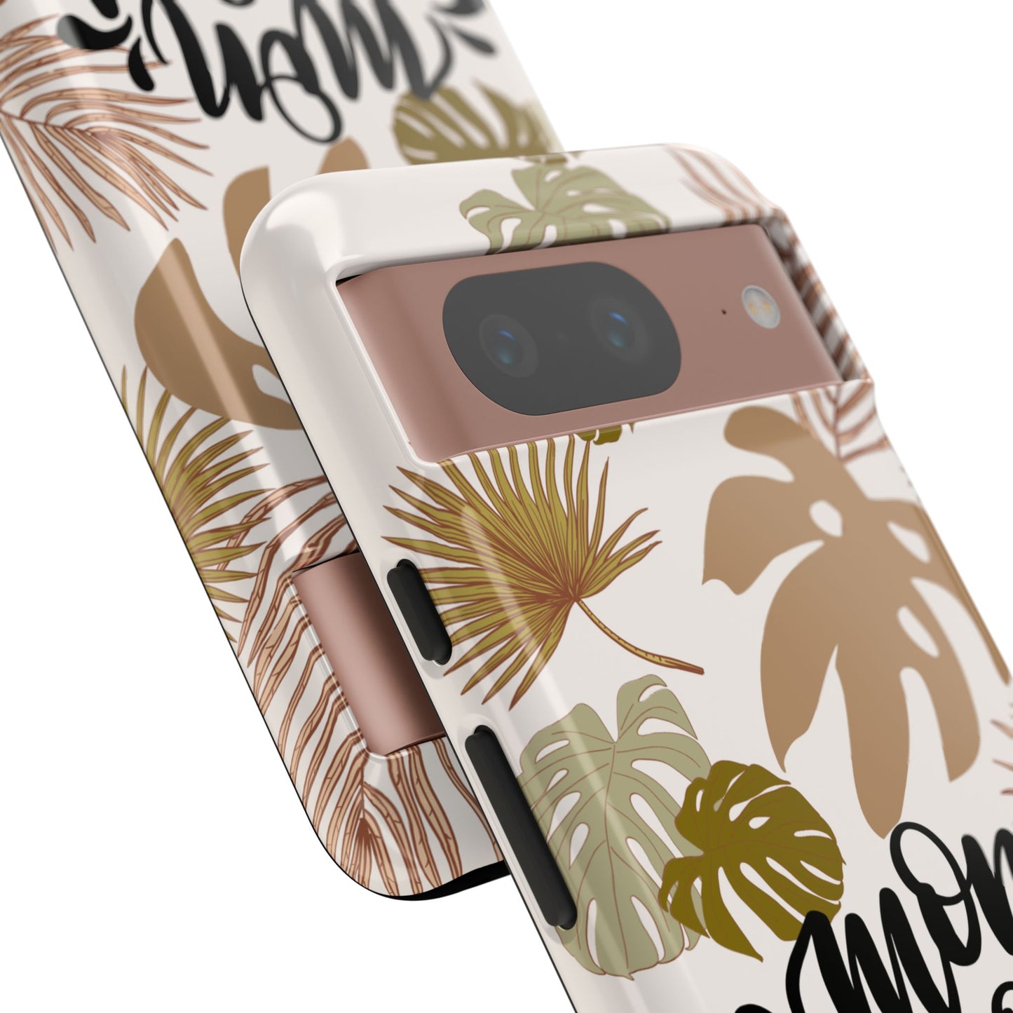 'Mon Amour' Stylish Tropical Phone Case Design