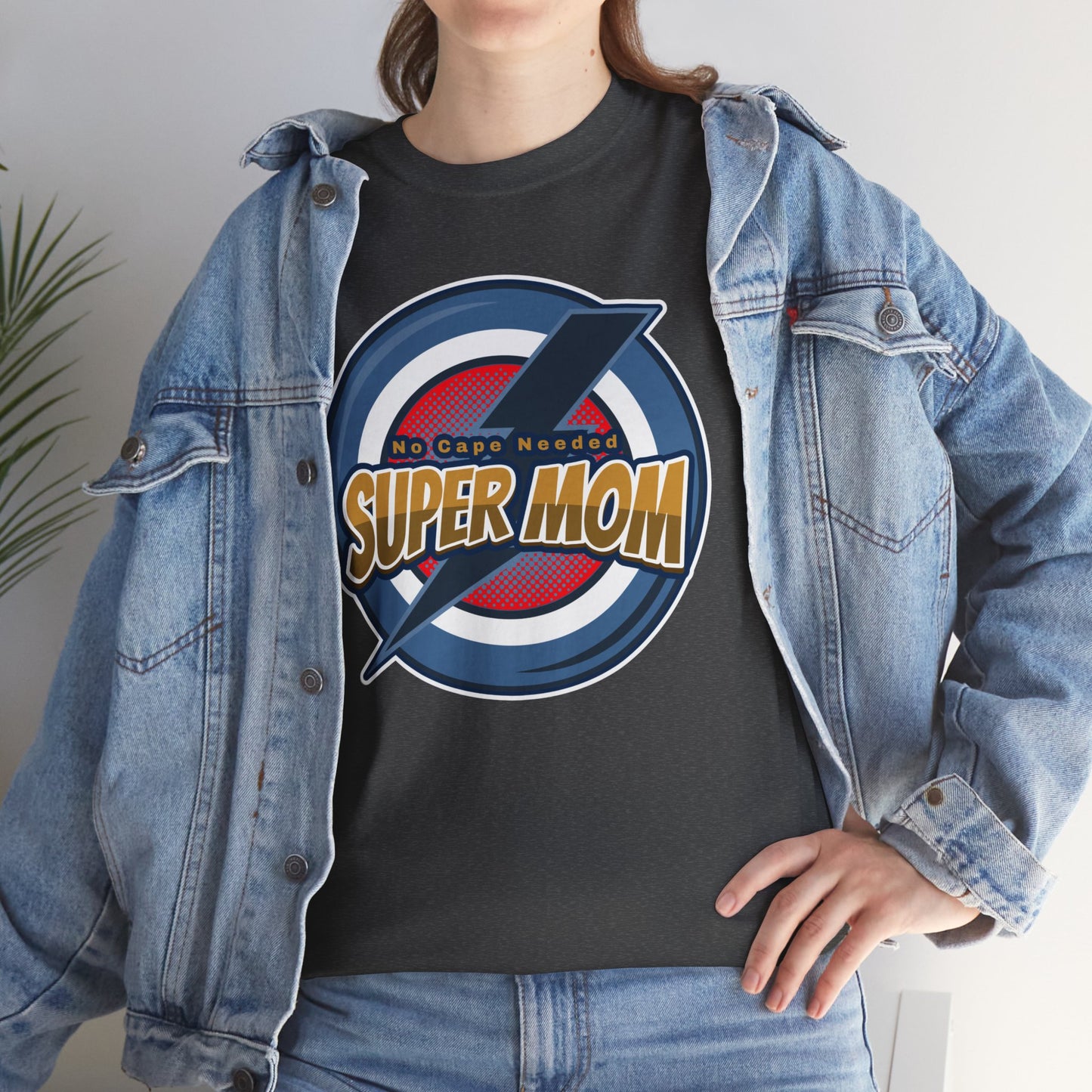 Super Mom No Cape Needed Tee