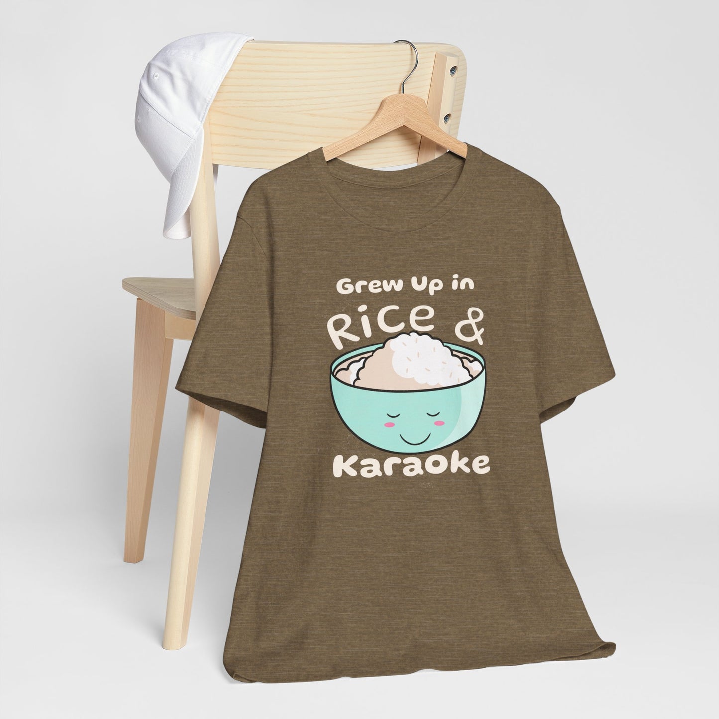 Grew Up in Rice and Karaoke Premium Soft Men's Tee