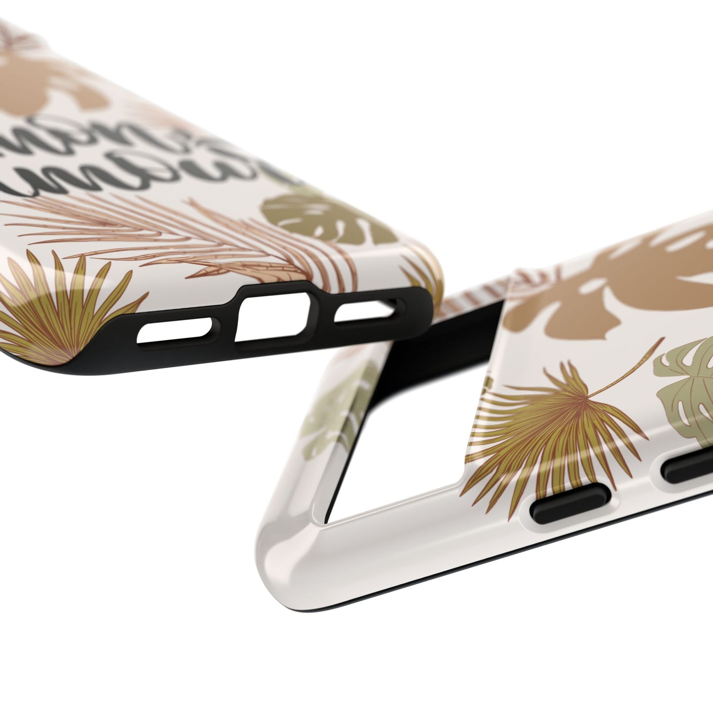 'Mon Amour' Stylish Tropical Phone Case Design