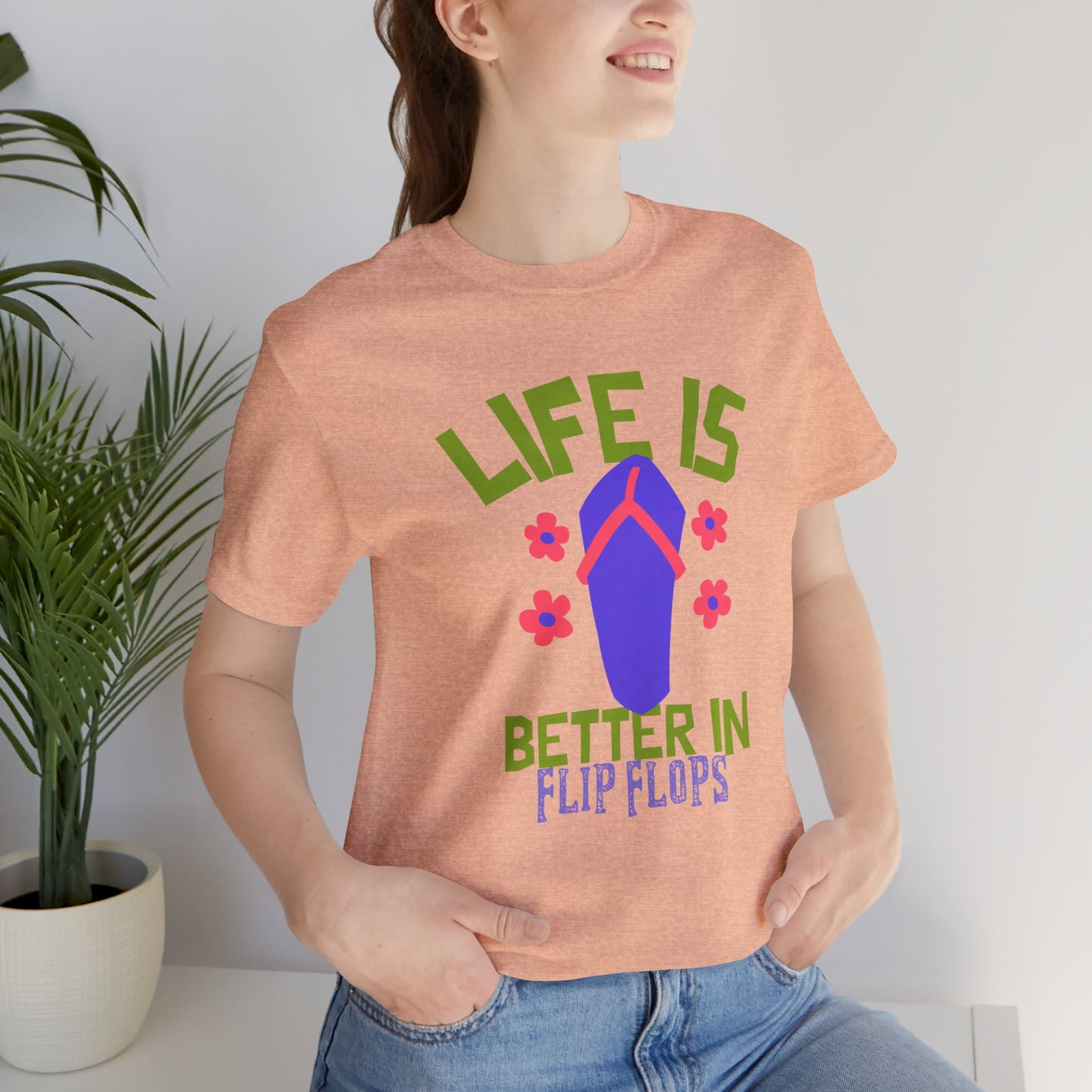 Life is Better in Flip Flops Premium Soft Women's Tee