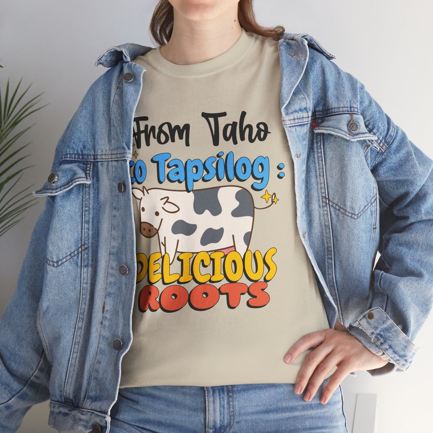 From Taho to Tapsilog: Delicious Roots Men's Cotton Tee