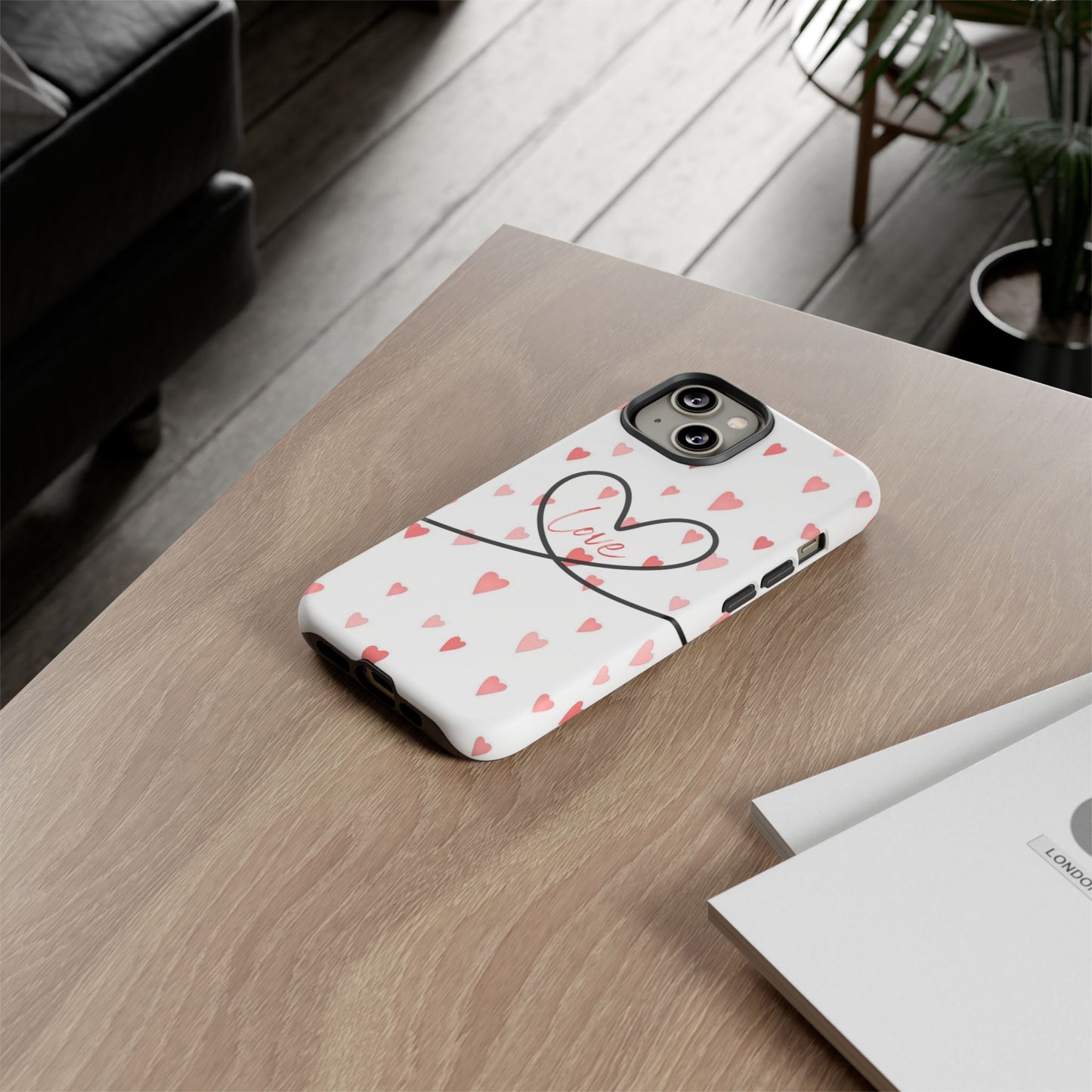 Cute Love Heart Phone Case