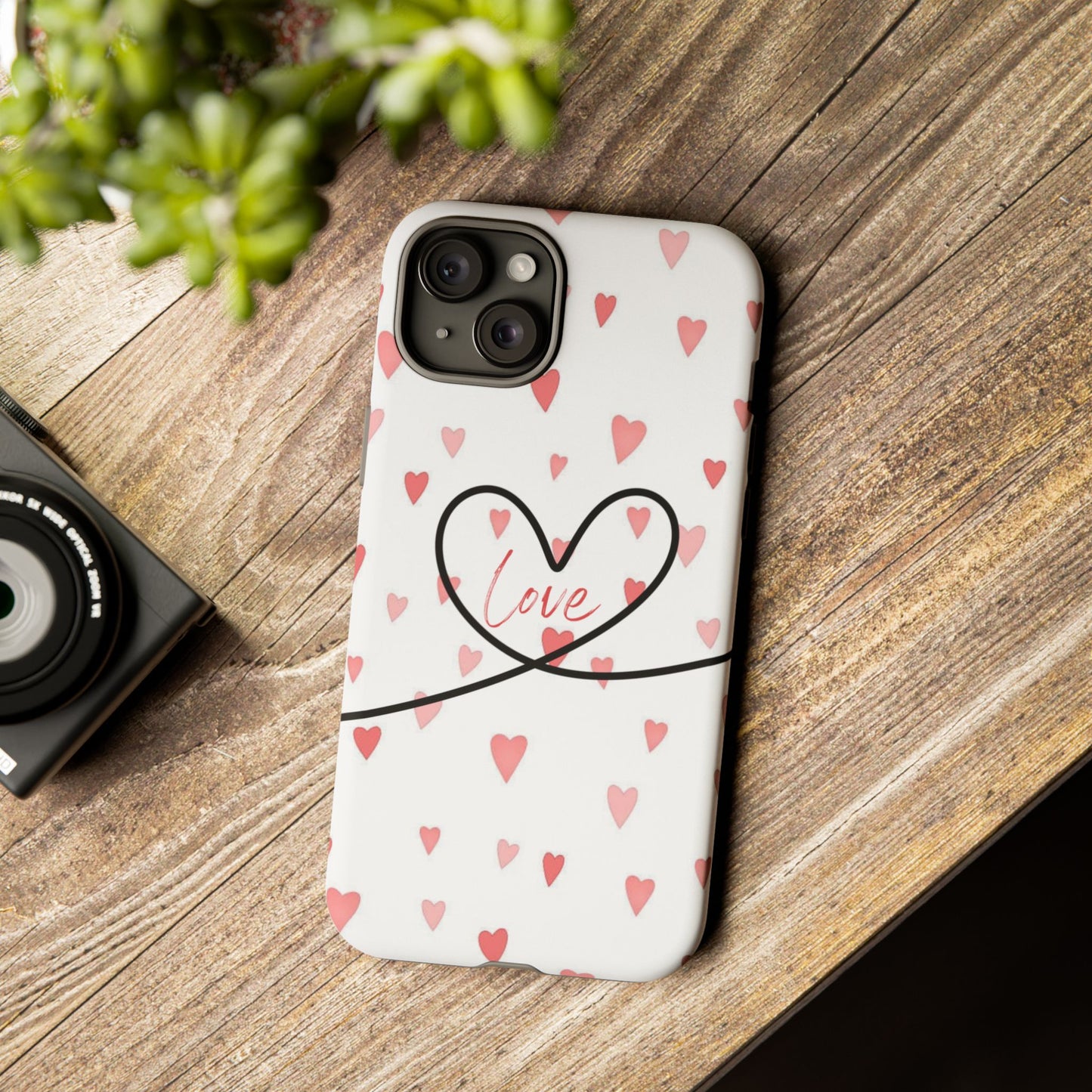 Cute Love Heart Phone Case