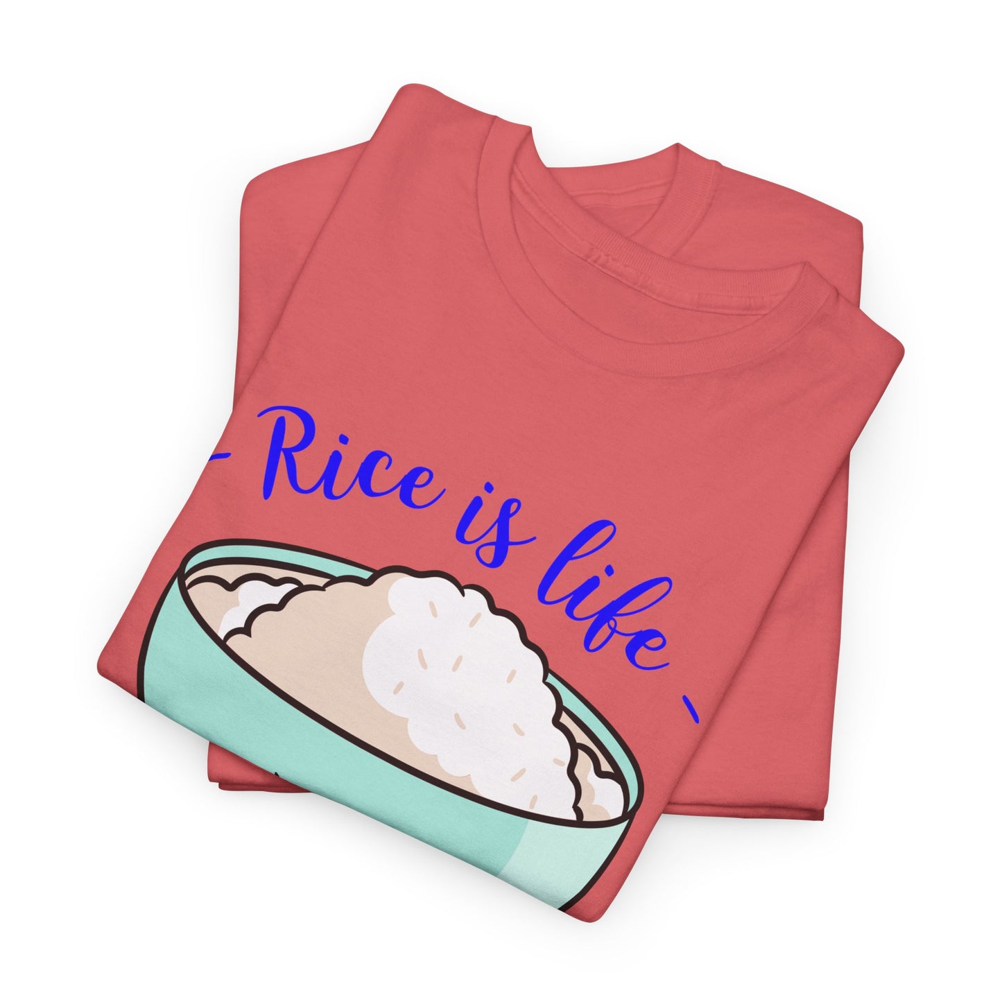 Rice is Life No Matter the Time Zone Cotton Tee
