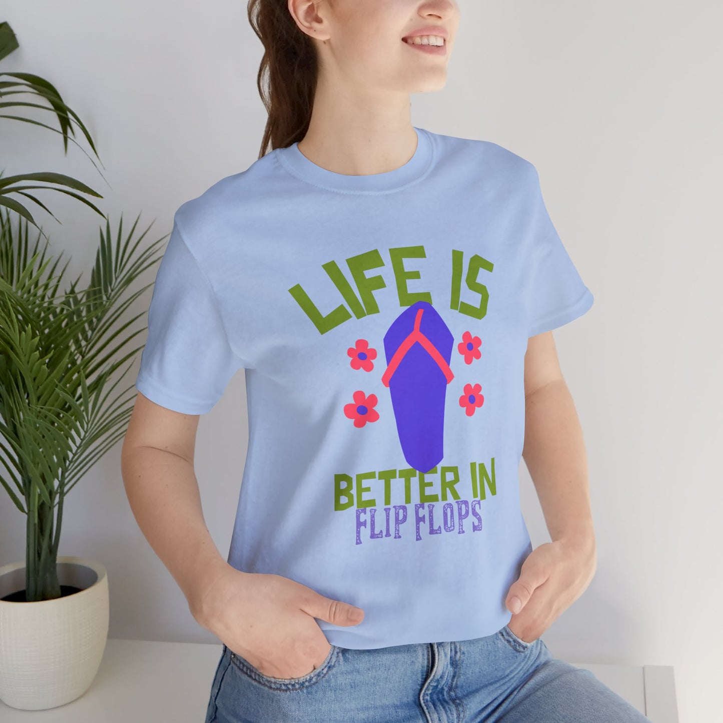 Life is Better in Flip Flops Premium Soft Women's Tee