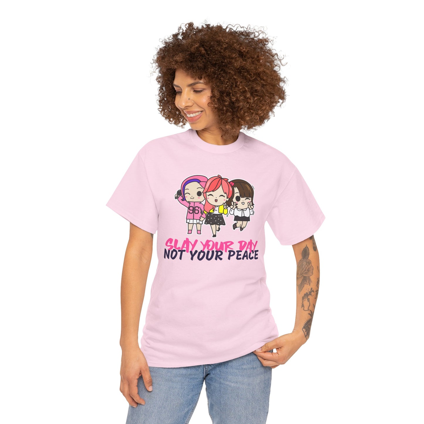 Slay Your Day Not Your Peace Cotton Tee