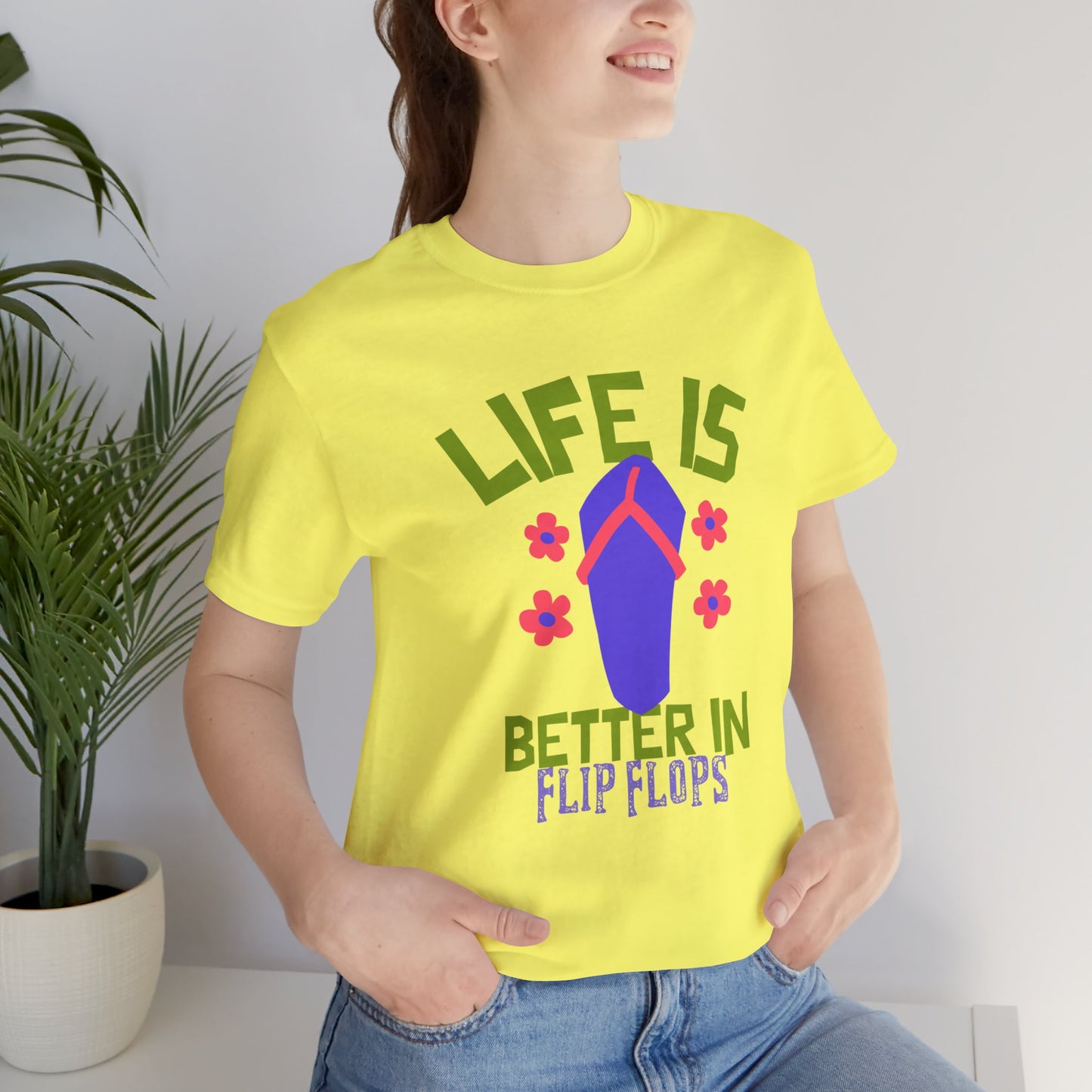 Life is Better in Flip Flops Premium Soft Women's Tee