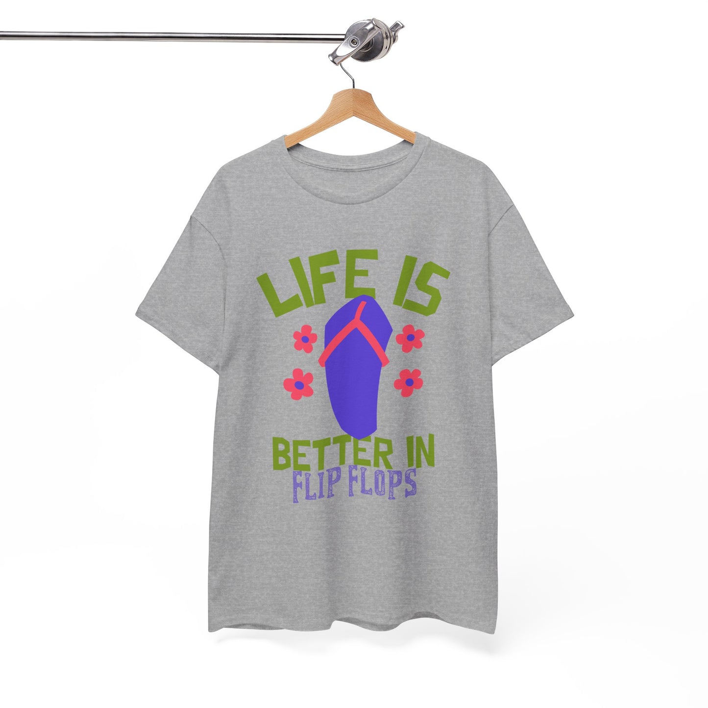 Life Is Better in Flip Flops Women 's Cotton Tee