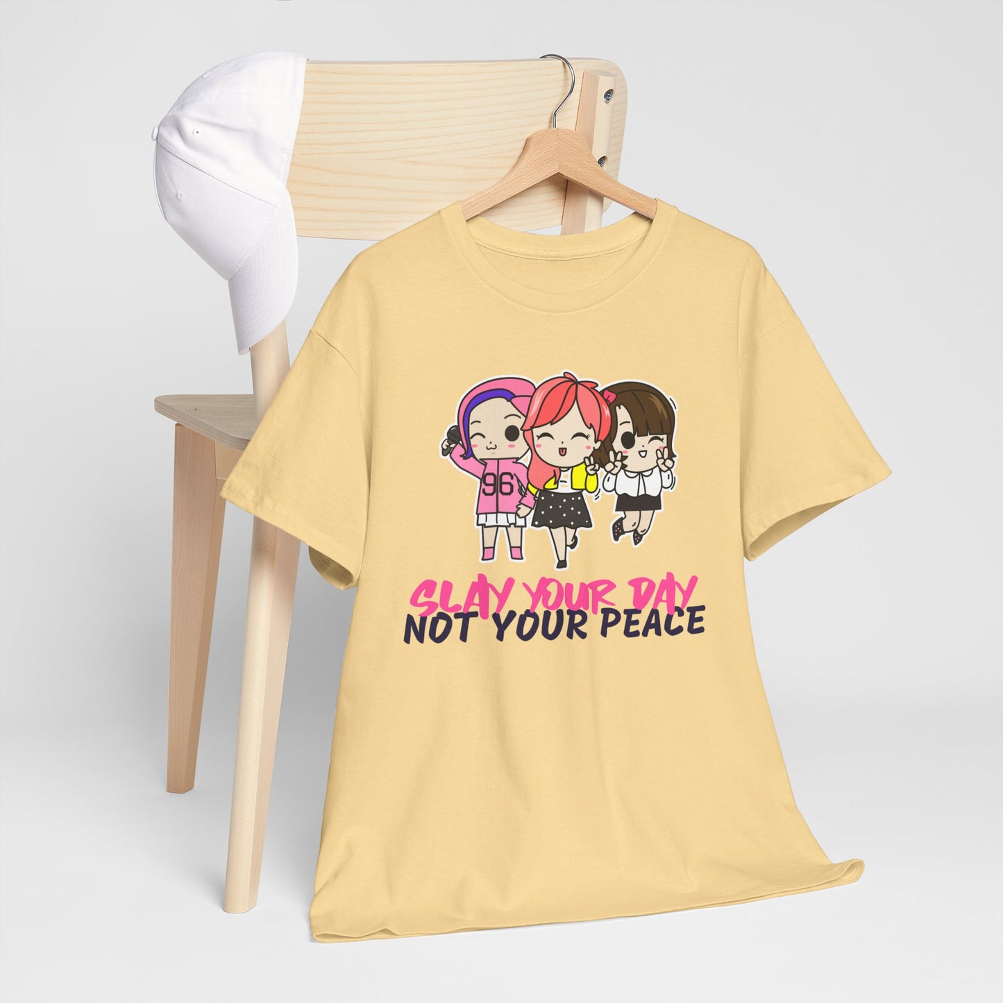 Slay Your Day Not Your Peace Cotton Tee
