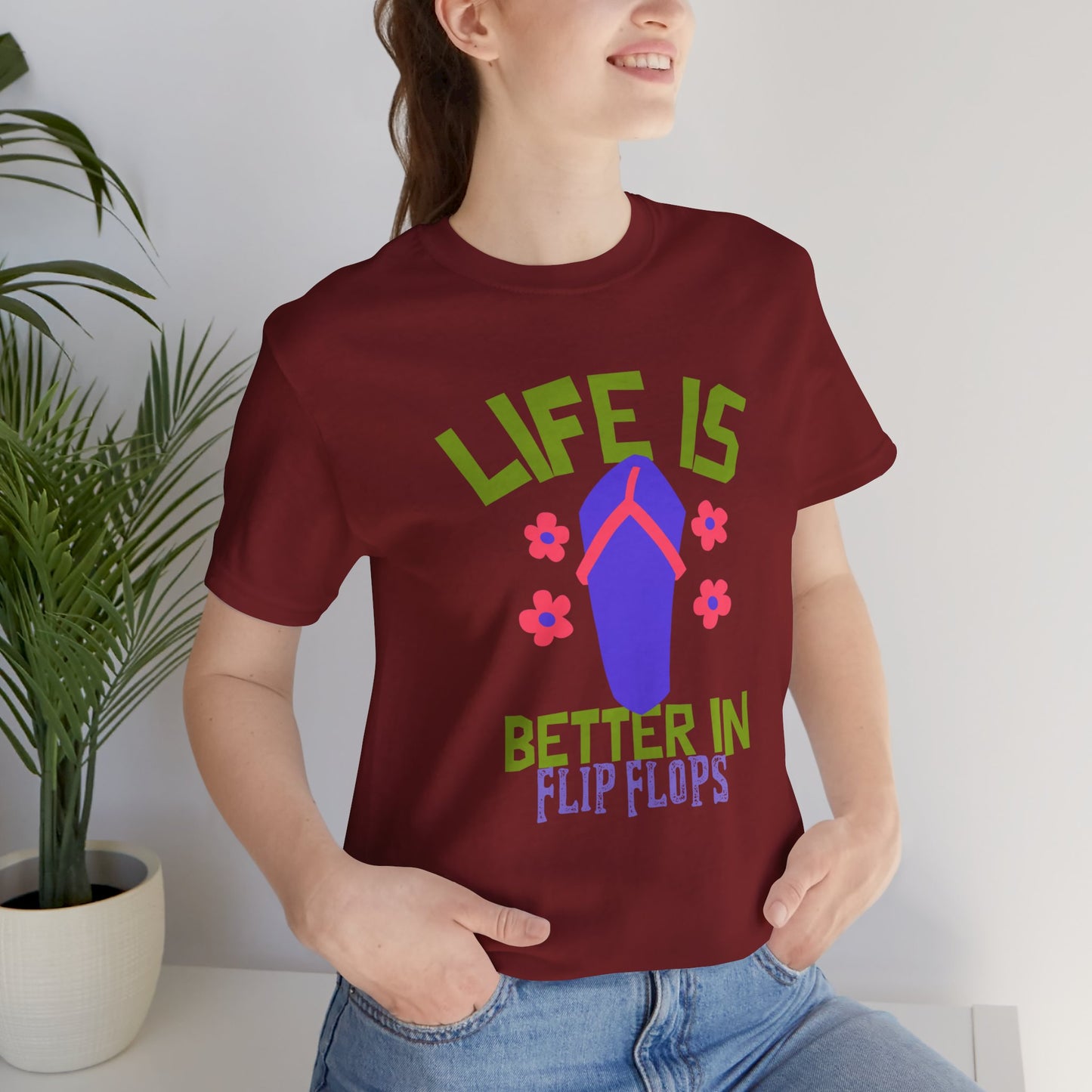 Life is Better in Flip Flops Premium Soft Women's Tee