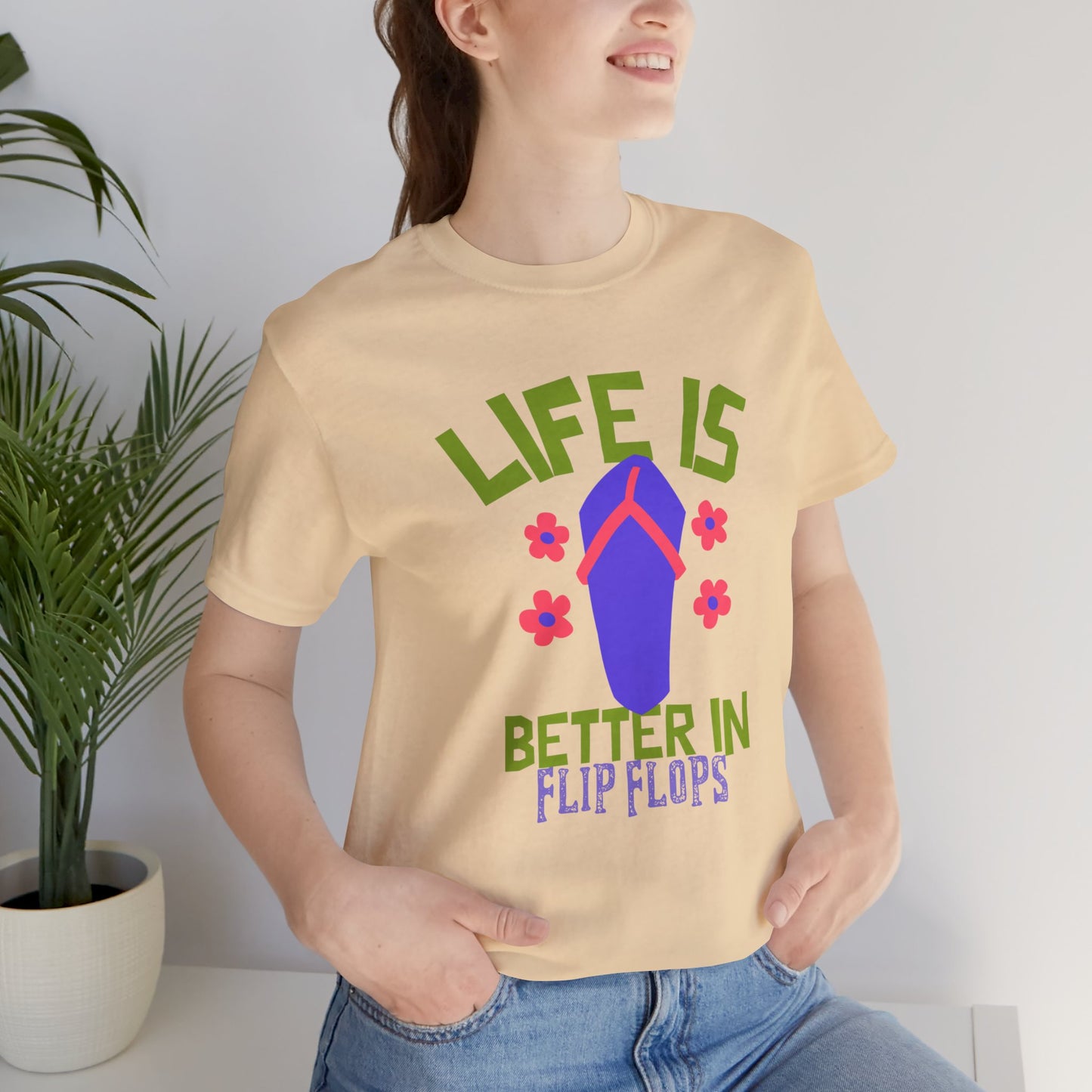 Life is Better in Flip Flops Premium Soft Women's Tee