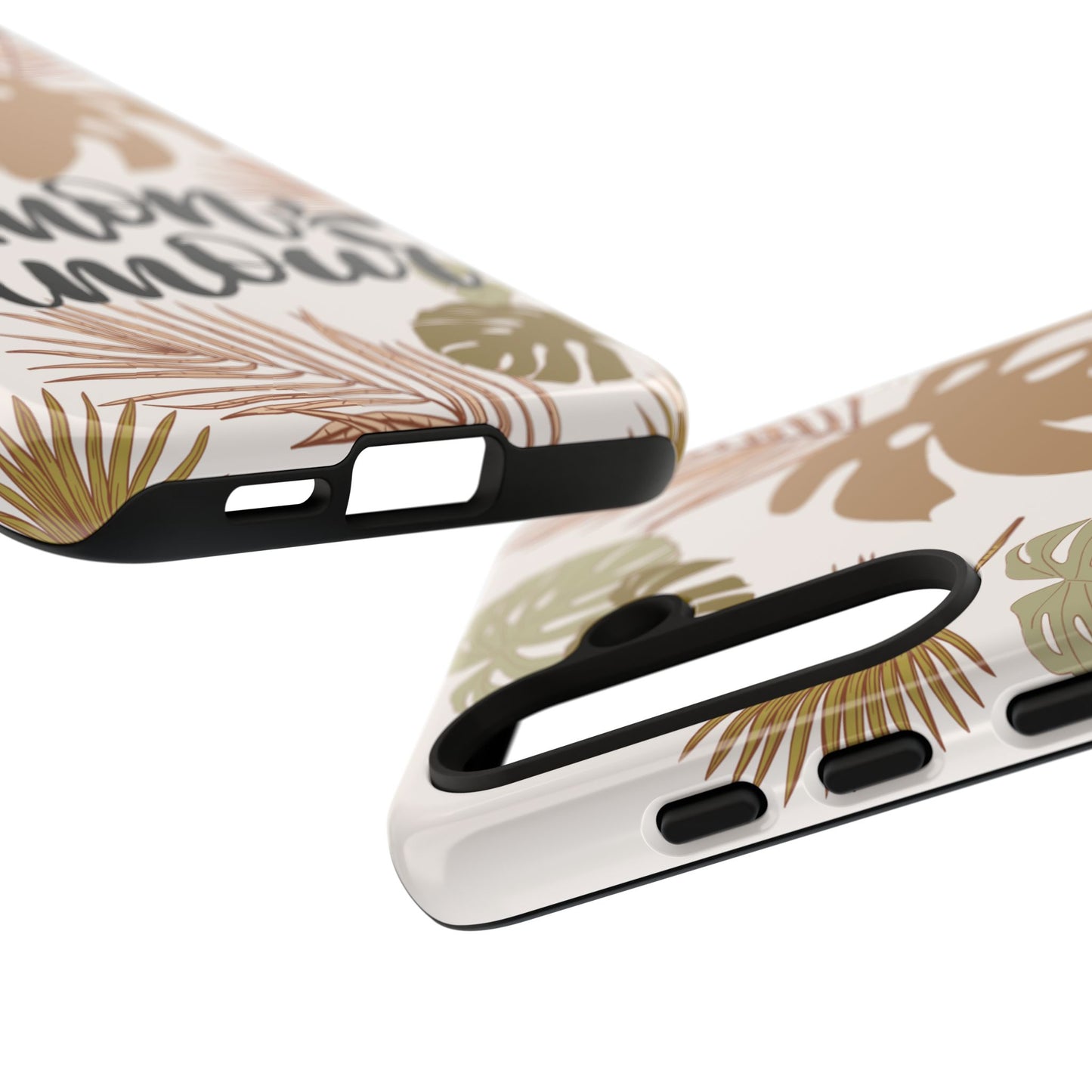 'Mon Amour' Stylish Tropical Phone Case Design