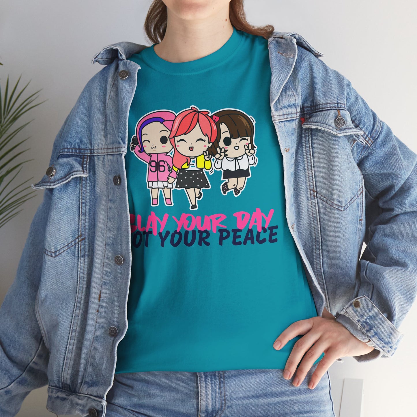 Slay Your Day Not Your Peace Cotton Tee