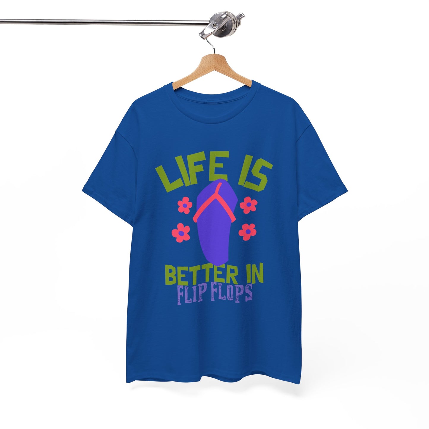 Life Is Better in Flip Flops Women 's Cotton Tee