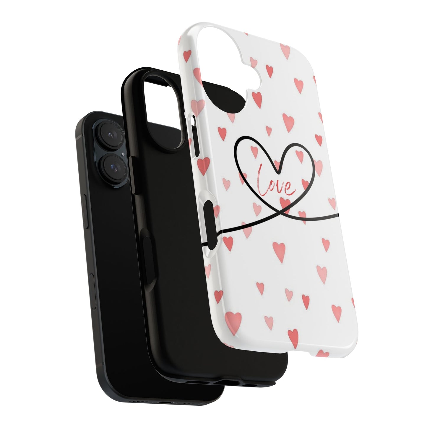 Cute Love Heart Phone Case