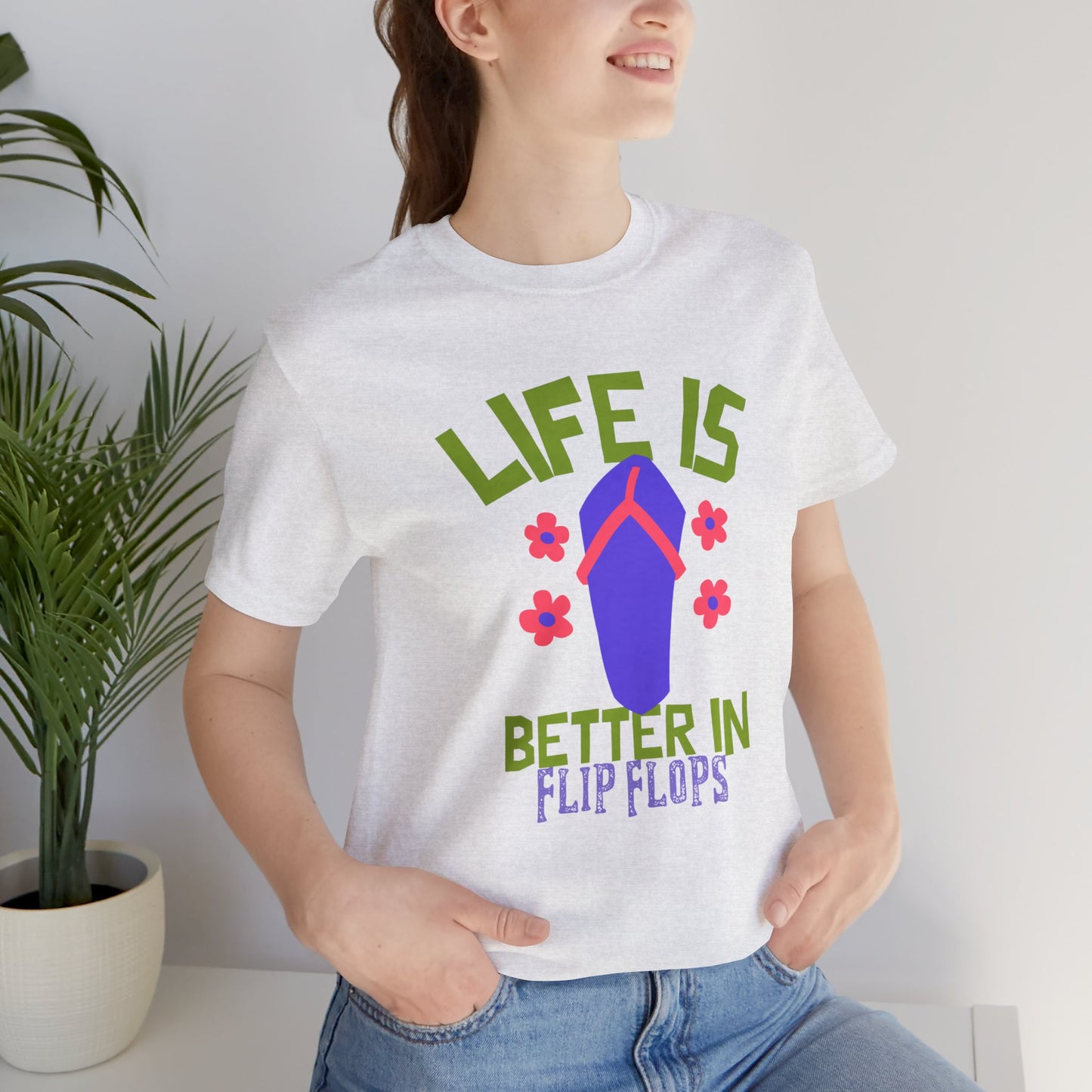 Life is Better in Flip Flops Premium Soft Women's Tee
